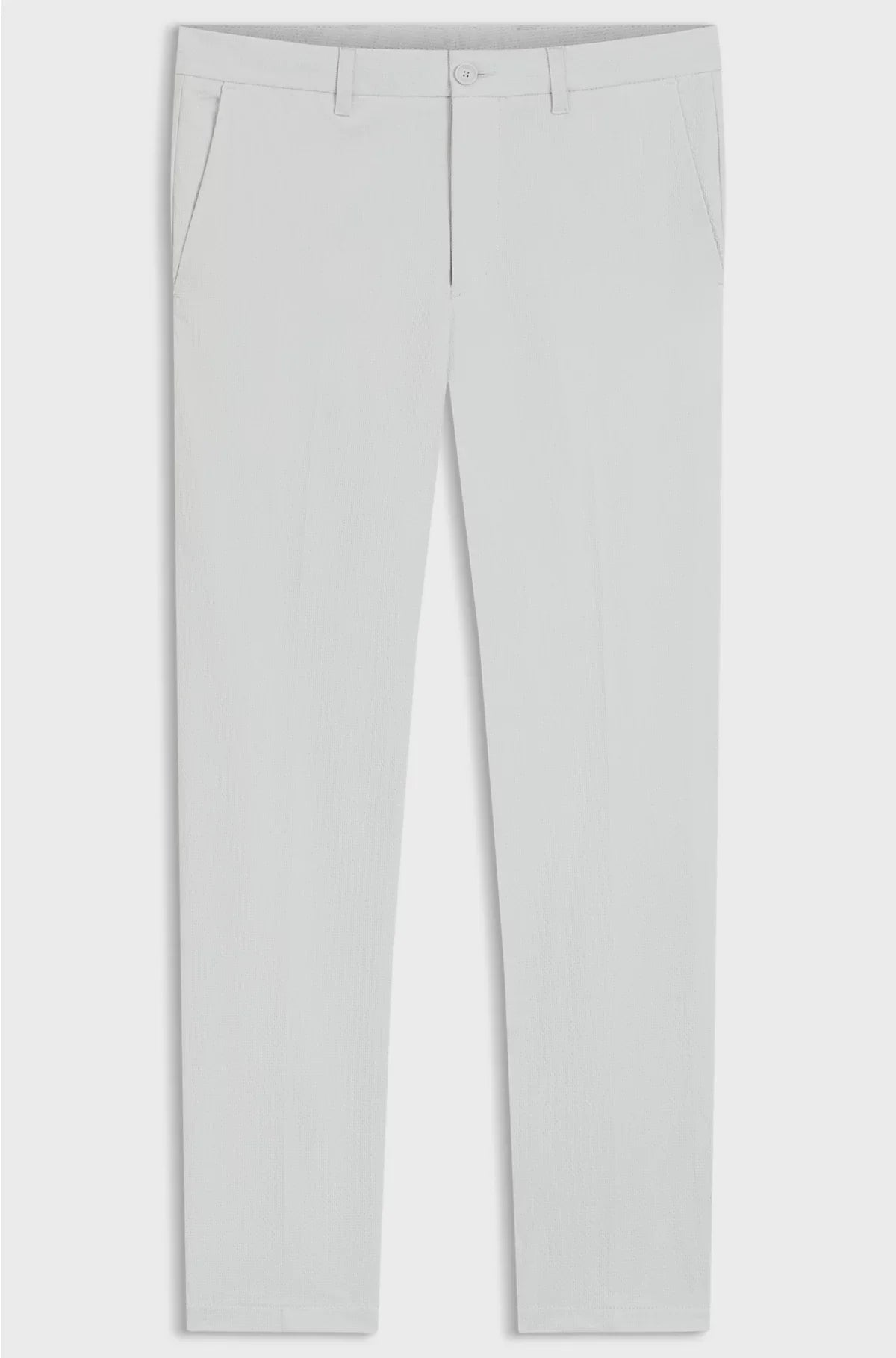 SLIM-FIT CHINOS IN STRETCH SEERSUCKER