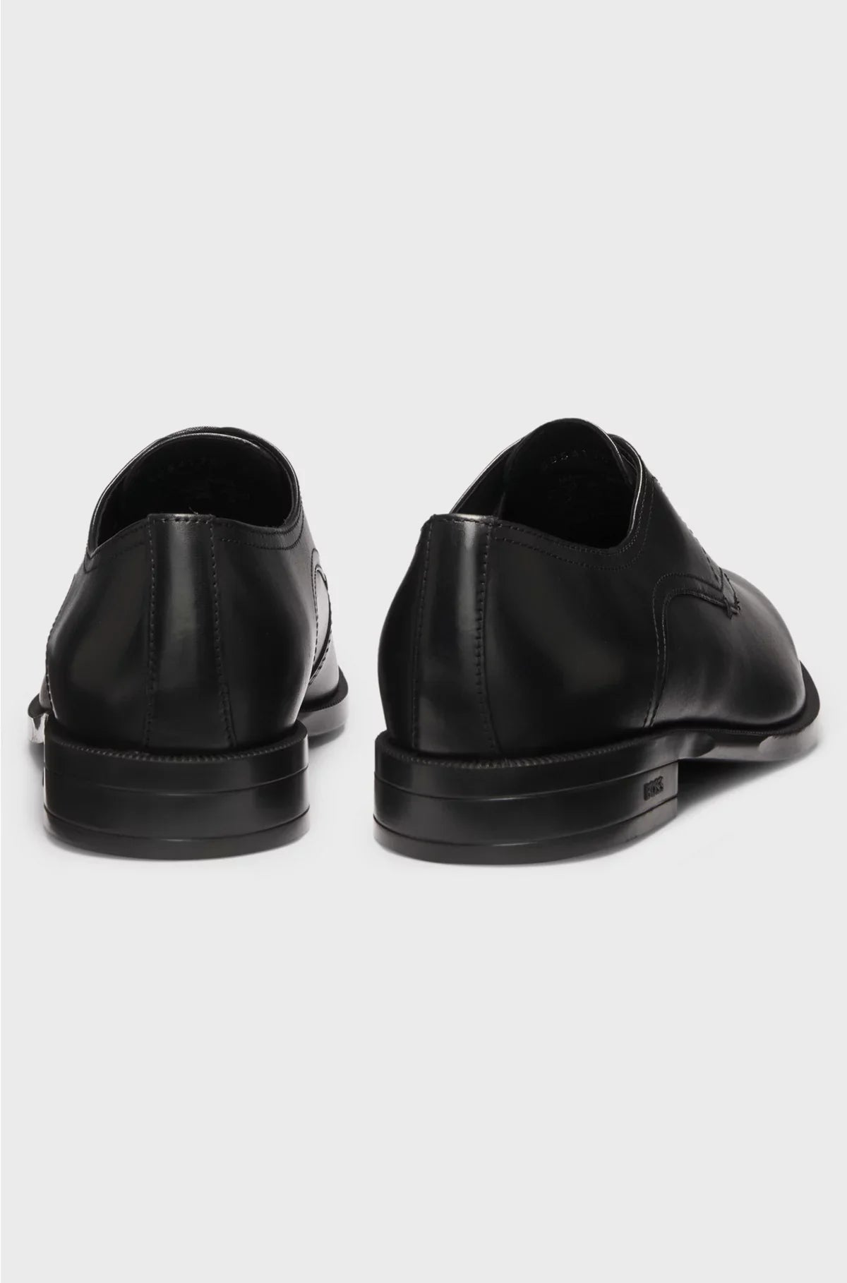 DERBY SHOES IN LEATHER WITH DOUBLE STITCHING