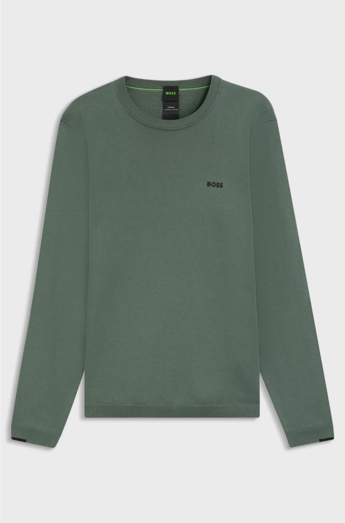 COTTON SWEATER WITH CONTRAST DETAILS