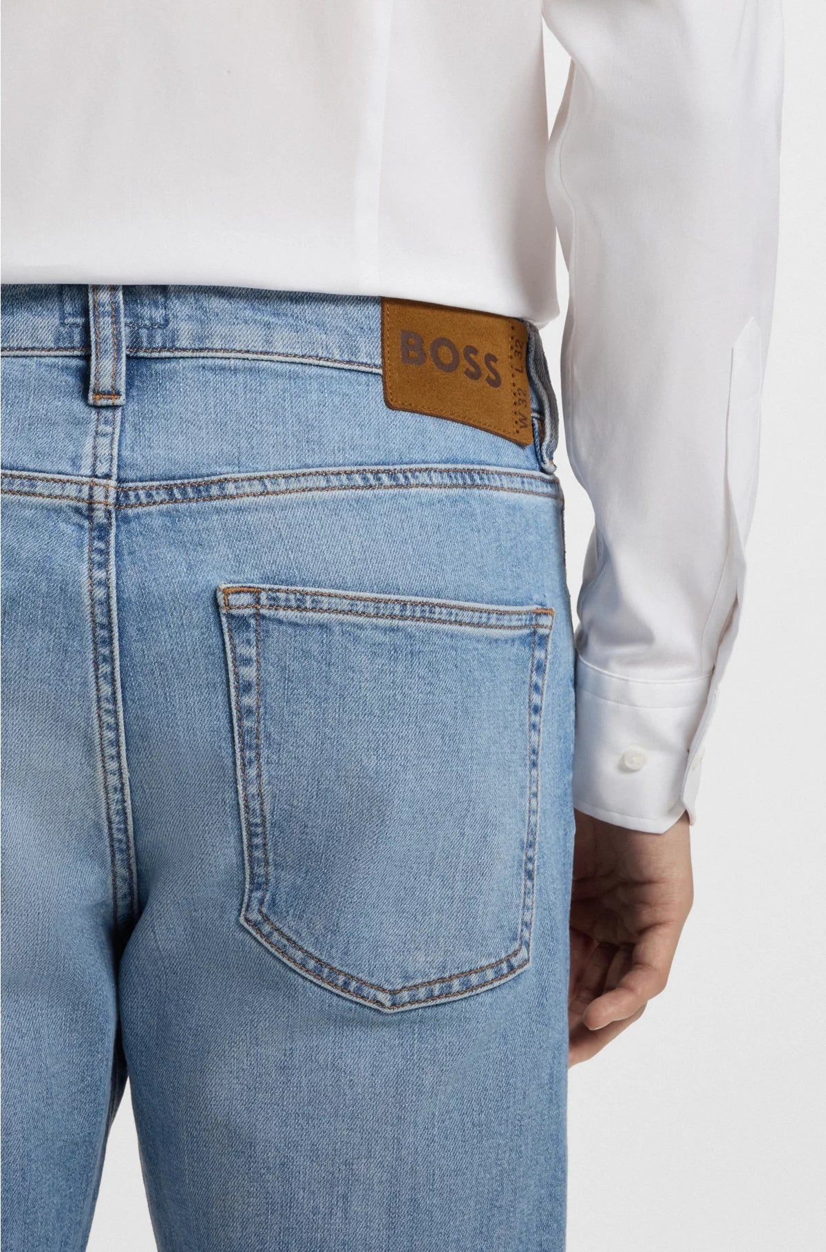 SLIM-FIT JEANS IN BLUE COMFORT-STRETCH DENIM