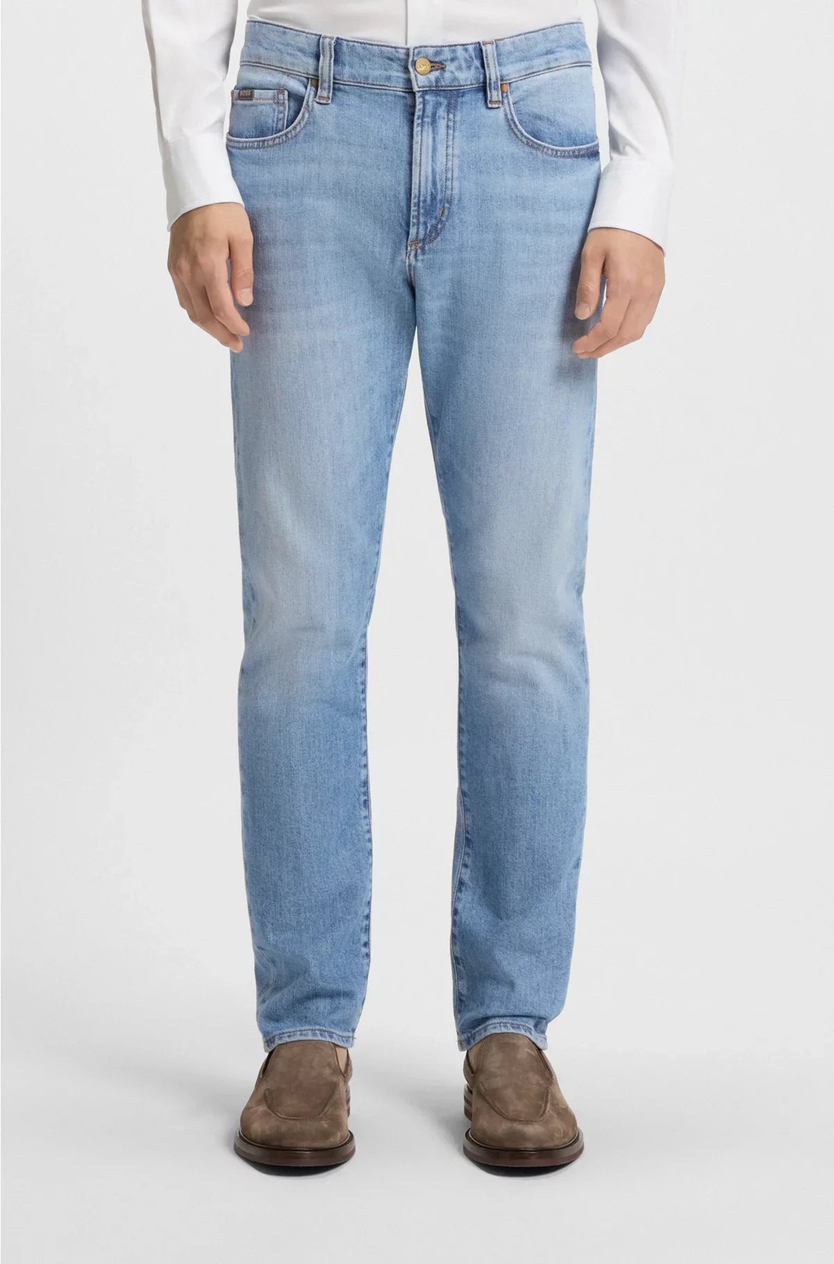 SLIM-FIT JEANS IN BLUE COMFORT-STRETCH DENIM