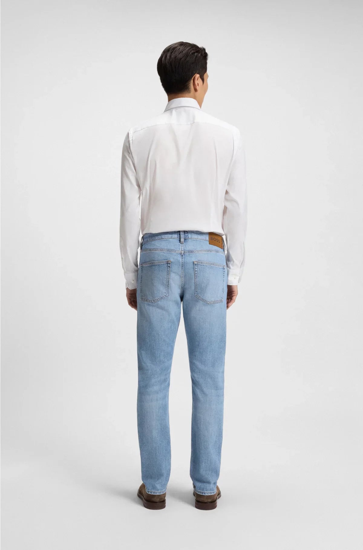 SLIM-FIT JEANS IN BLUE COMFORT-STRETCH DENIM