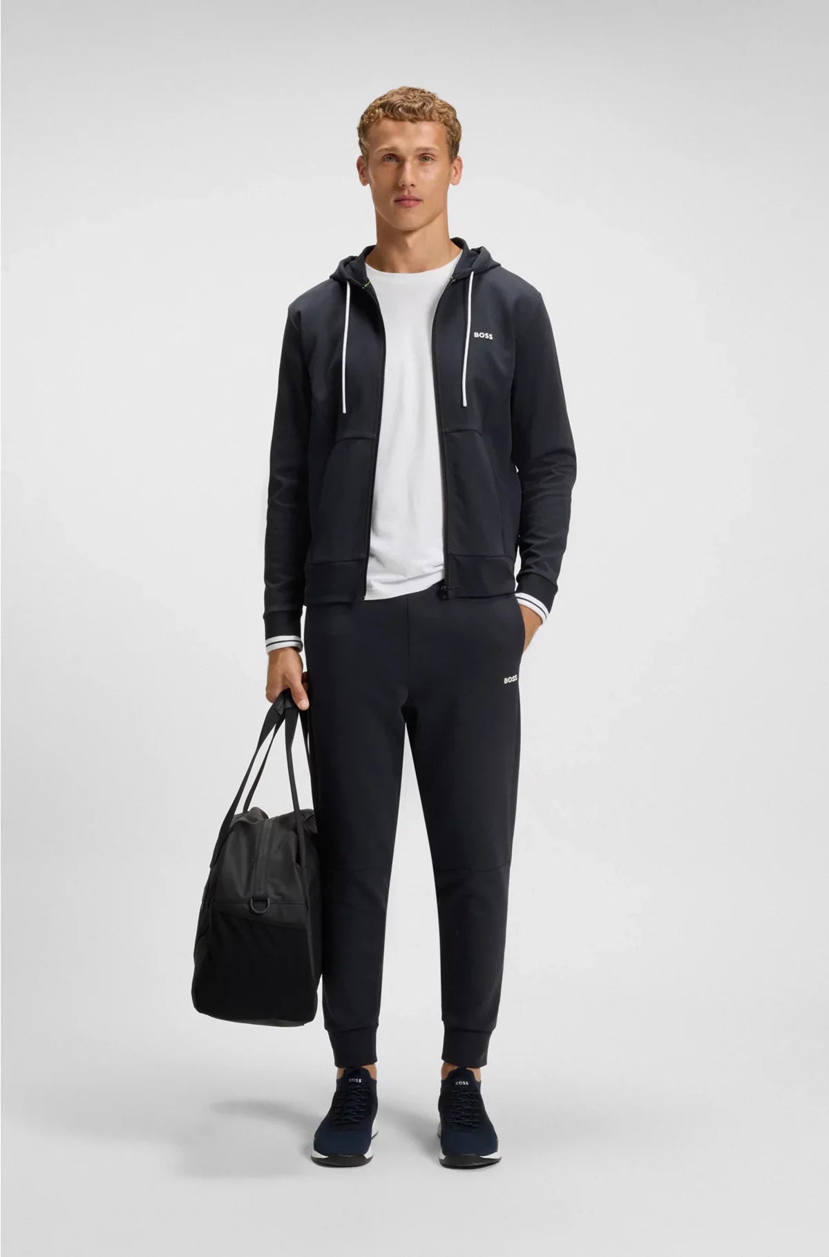 PANTALONI DELLA TUTA IN MISTO COTONE CON PROFILI A RIGHE