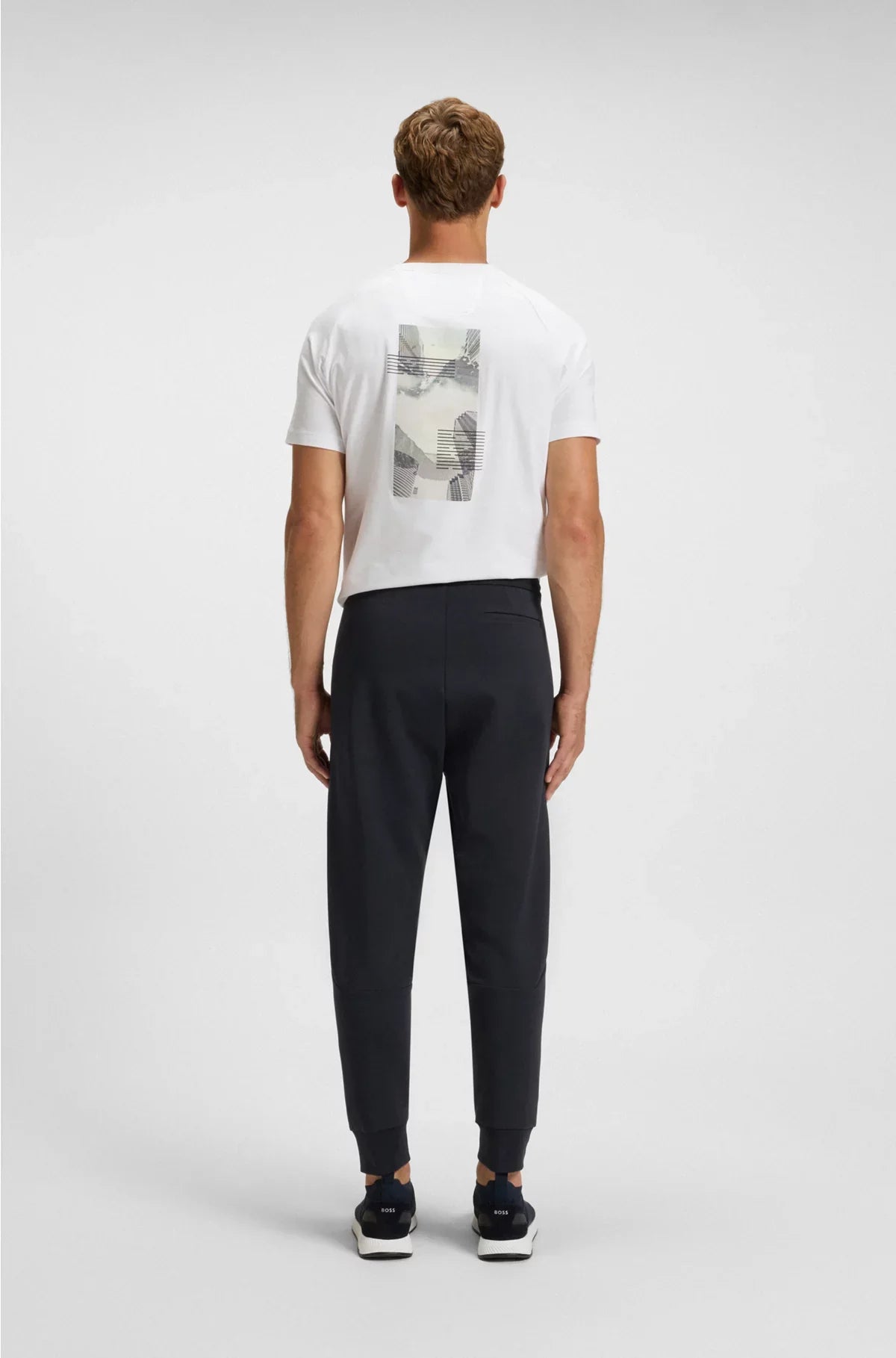 PANTALONI DELLA TUTA IN MISTO COTONE CON PROFILI A RIGHE