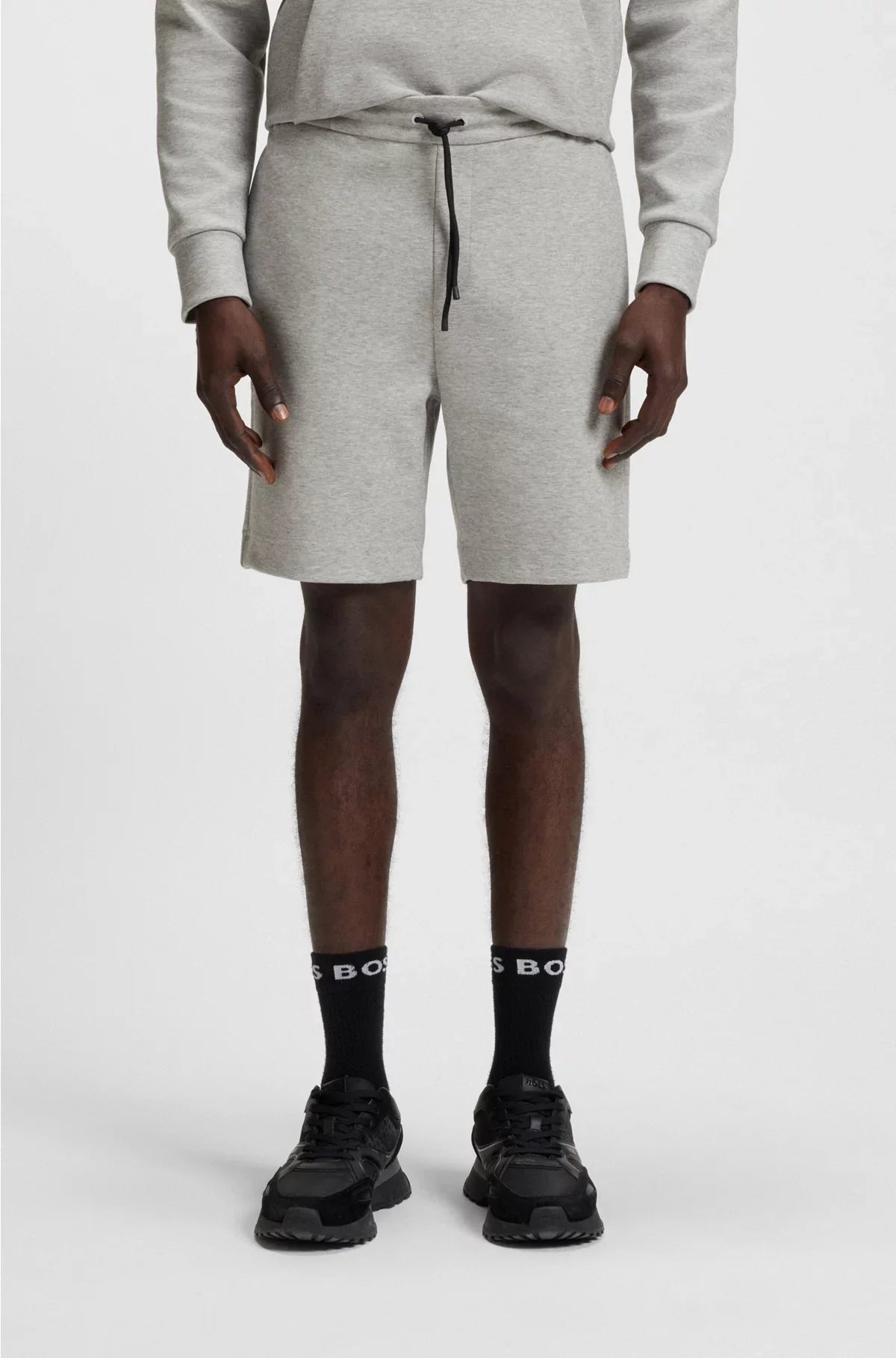 COTTON-BLEND SHORTS WITH STRIPE DETAILS
