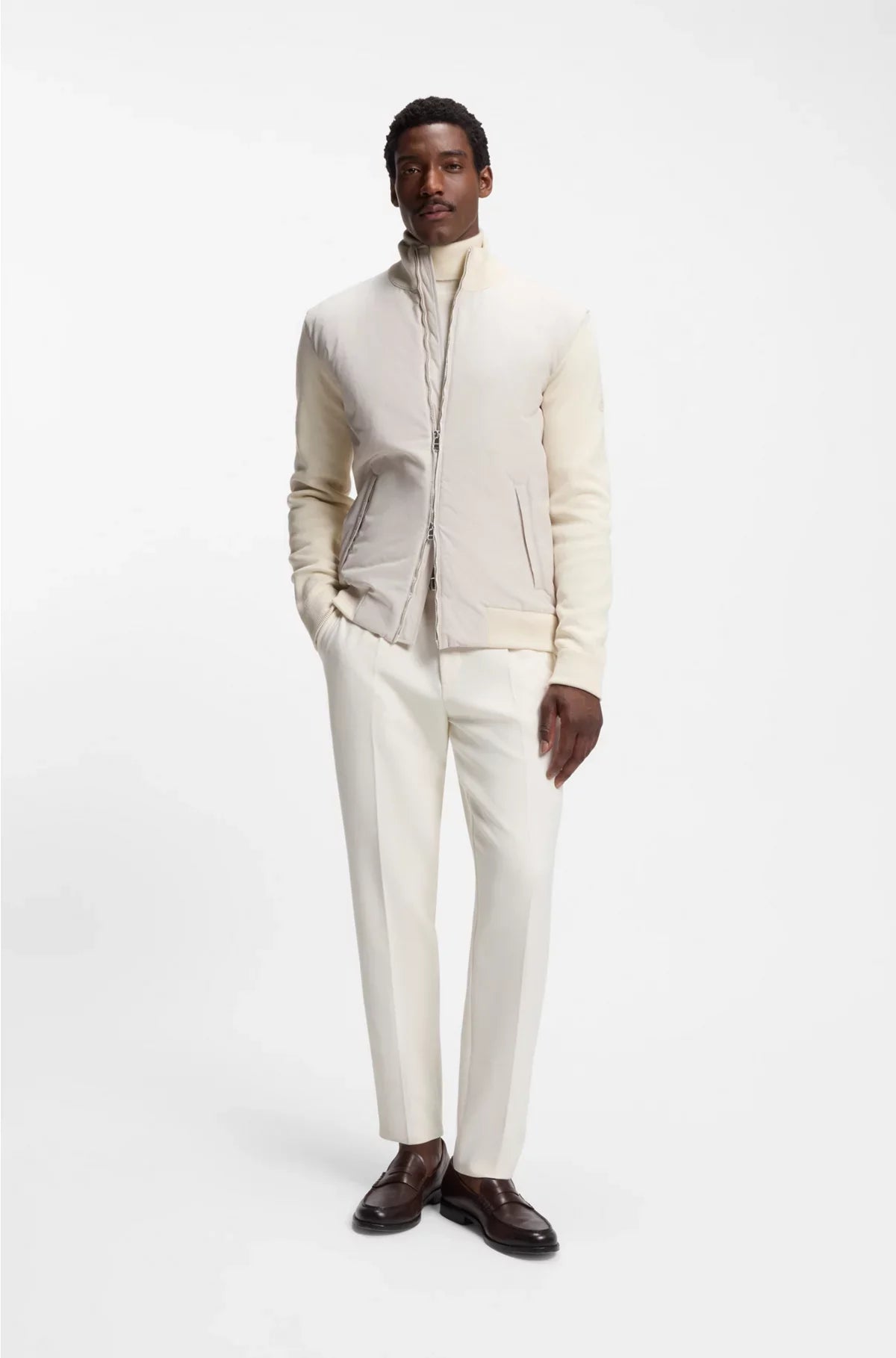 GIACCA IBRIDA REGULAR-FIT CON MONOGRAMMA DOUBLE B