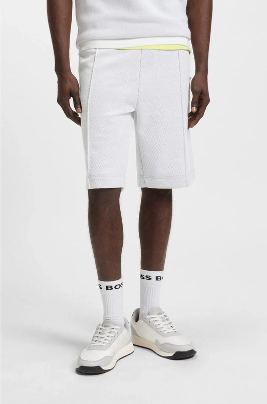 RELAXED-FIT SHORTS IN QUILTED JACQUARD
