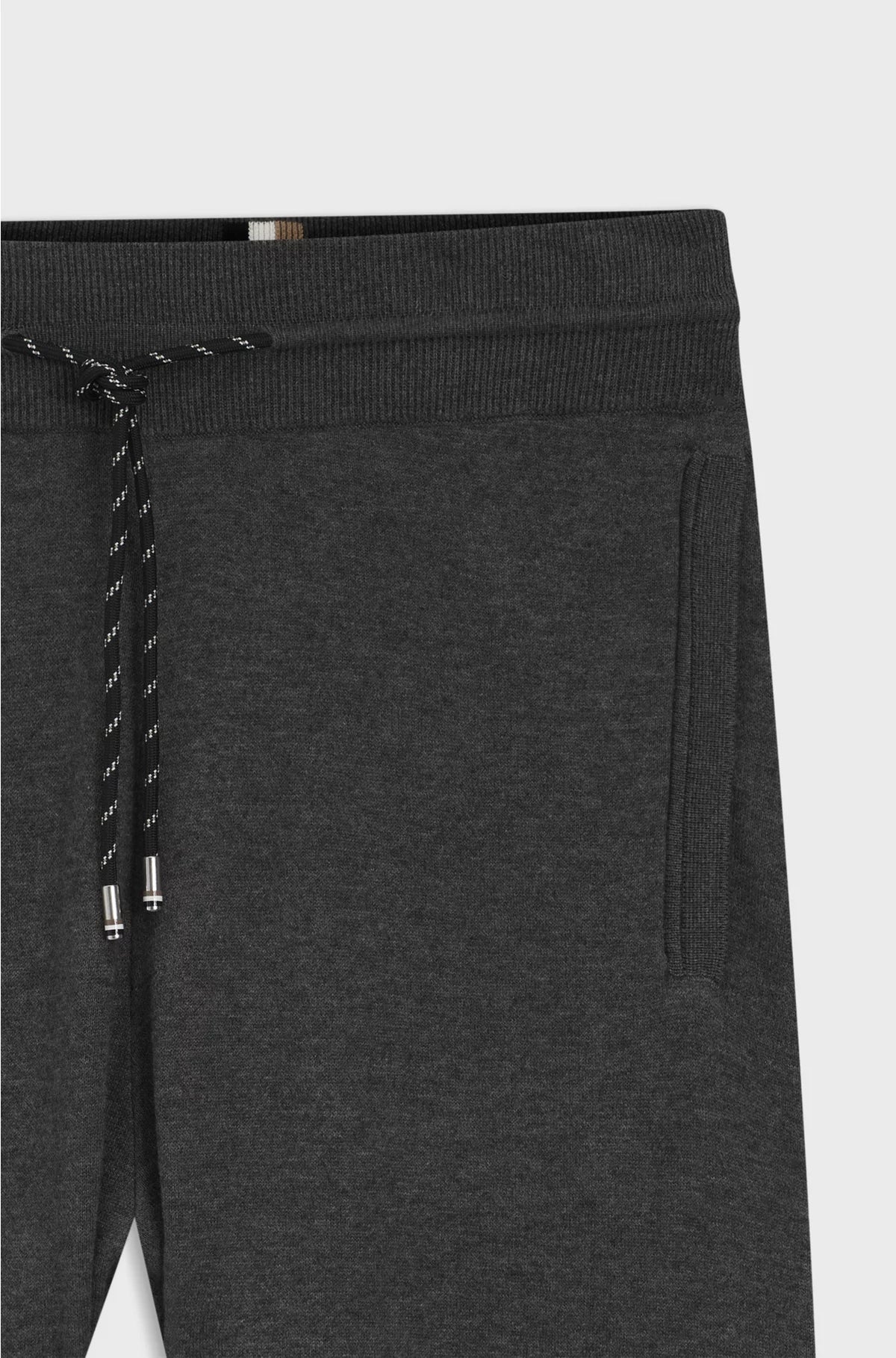 REGULAR-FIT TRACKSUIT BOTTOMS IN COTTON AND VIRGIN WOOL