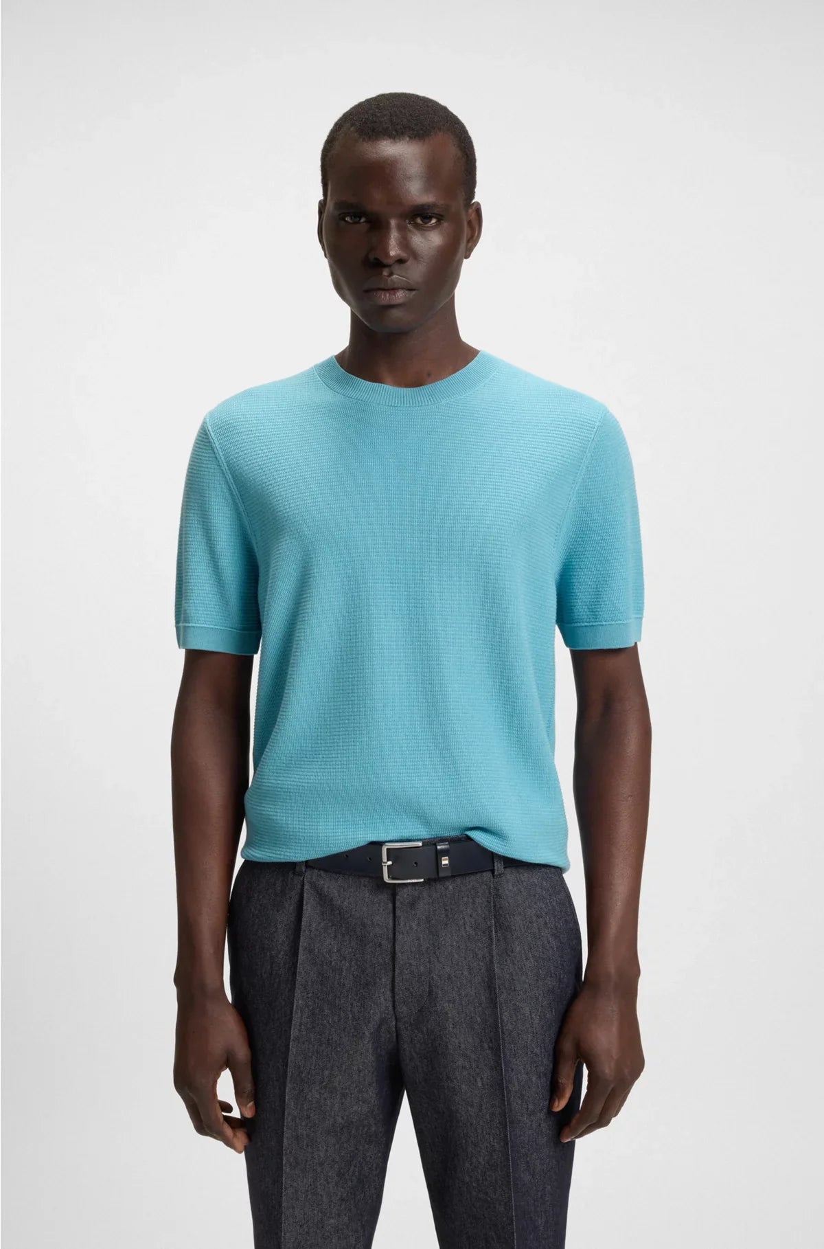 MAGLIONE A MAGLIA CON STRUTTURE MISTE