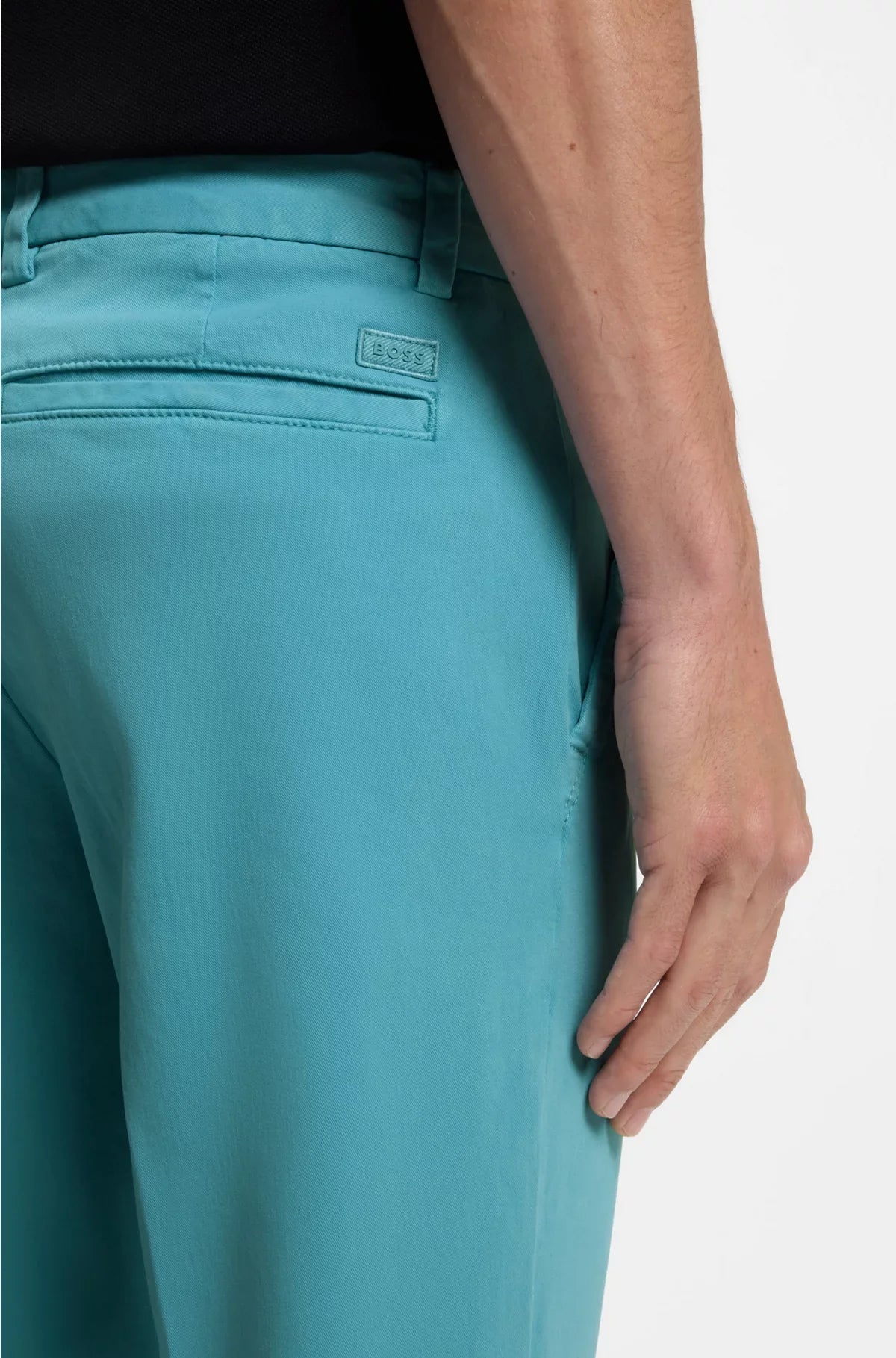 SLIM-FIT TROUSERS IN STRETCH-COTTON GABARDINE