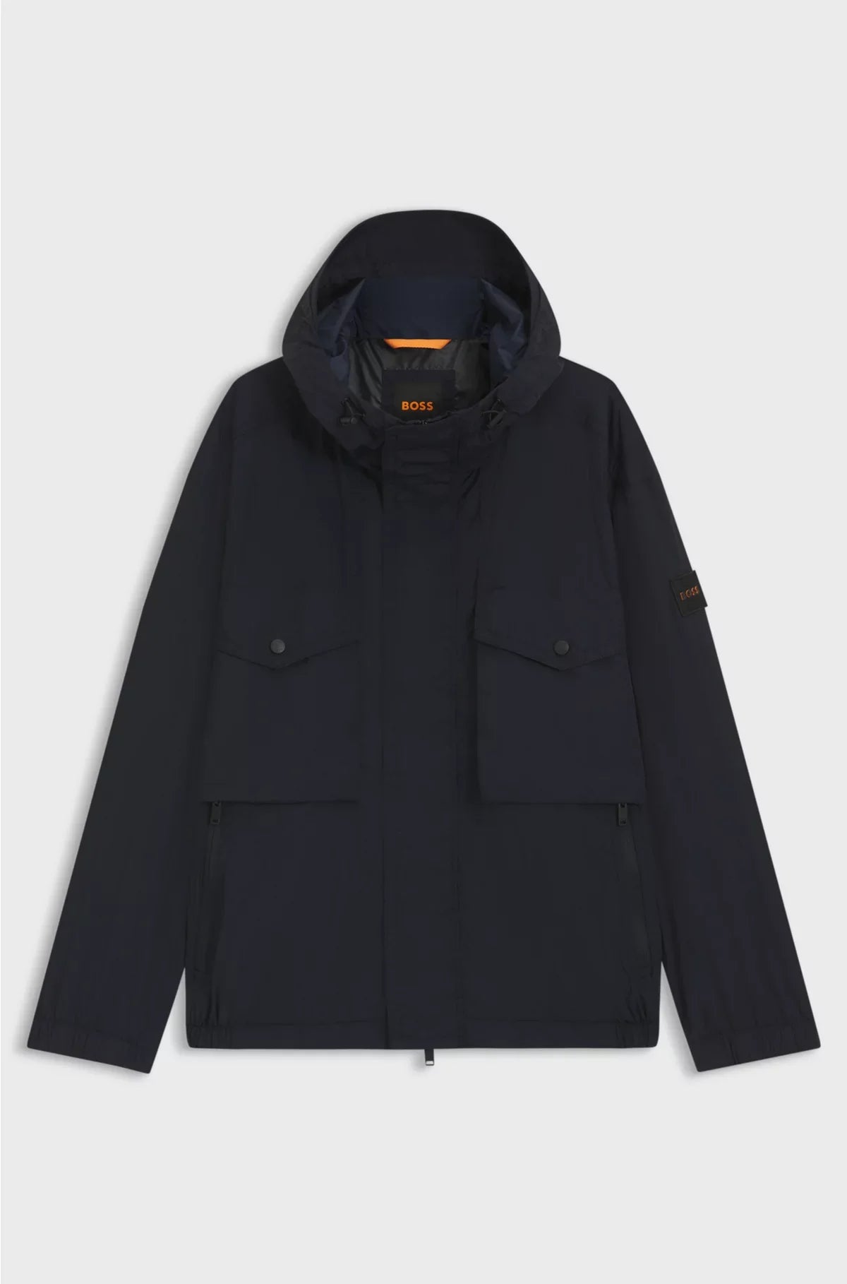 WATER-REPELLENT JACKET WITH HOOD VISOR