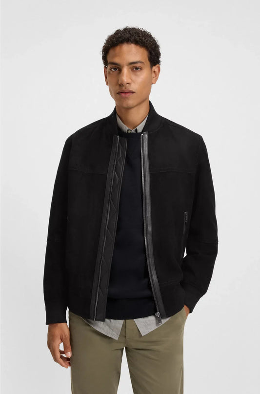REGULAR-FIT JACKET IN SUEDE
