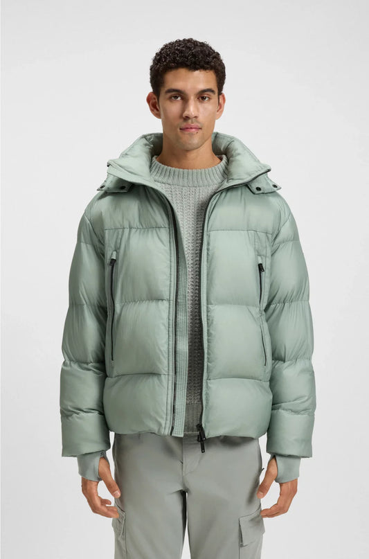 OVERSIZED-FIT PUFFER JACKET IN CRINKLE RIPSTOP