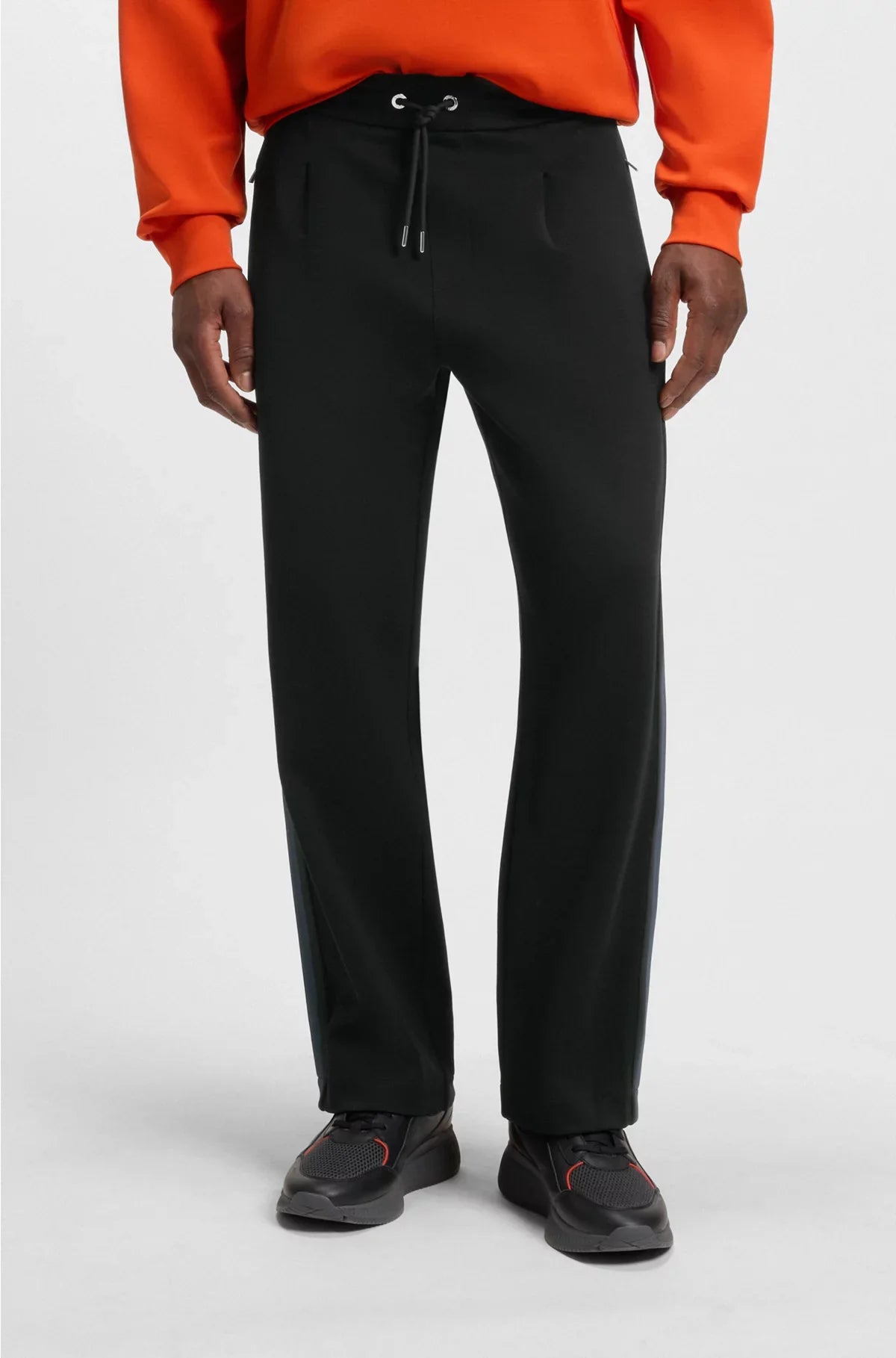 TRACKSUIT BOTTOMS WITH SIDE STRIPES