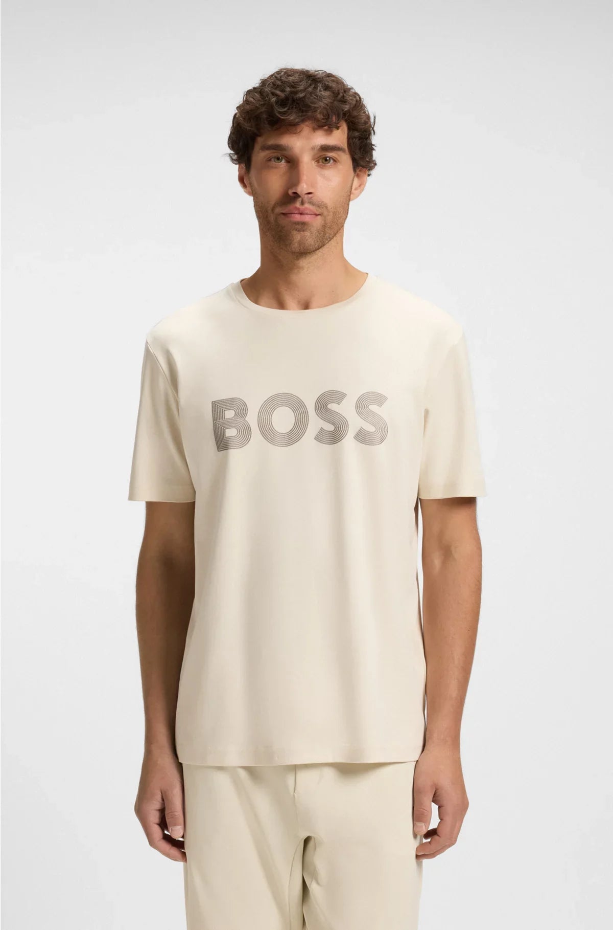 T-SHIRT IN COTONE PIMA CON LOGO LUCIDO