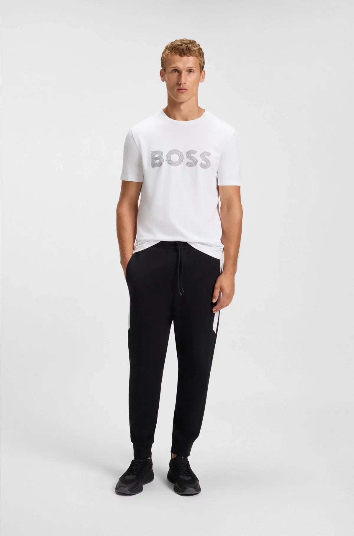 TWO-PACK OF COTTON T-SHIRTS WITH LOGOS