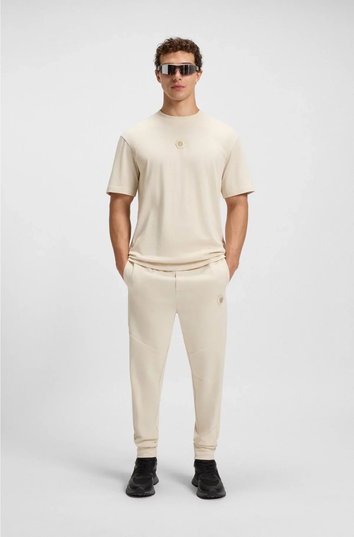 PANTALONI DELLA TUTA IN MISTO COTONE CON MONOGRAMMA DOPPIA B