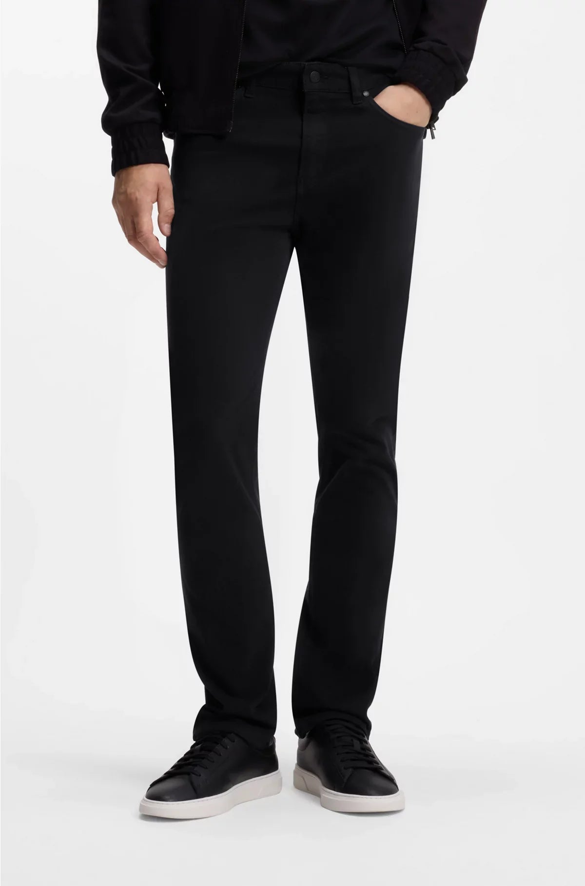 DELAWARE SLIM-FIT TROUSERS IN STRETCH-COTTON TWILL