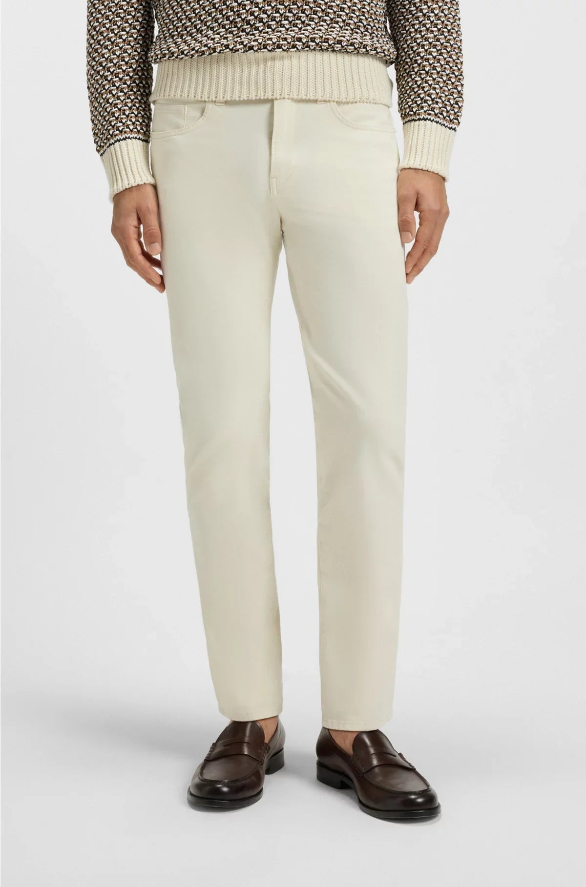 DELAWARE SLIM-FIT TROUSERS IN STRETCH-COTTON TWILL