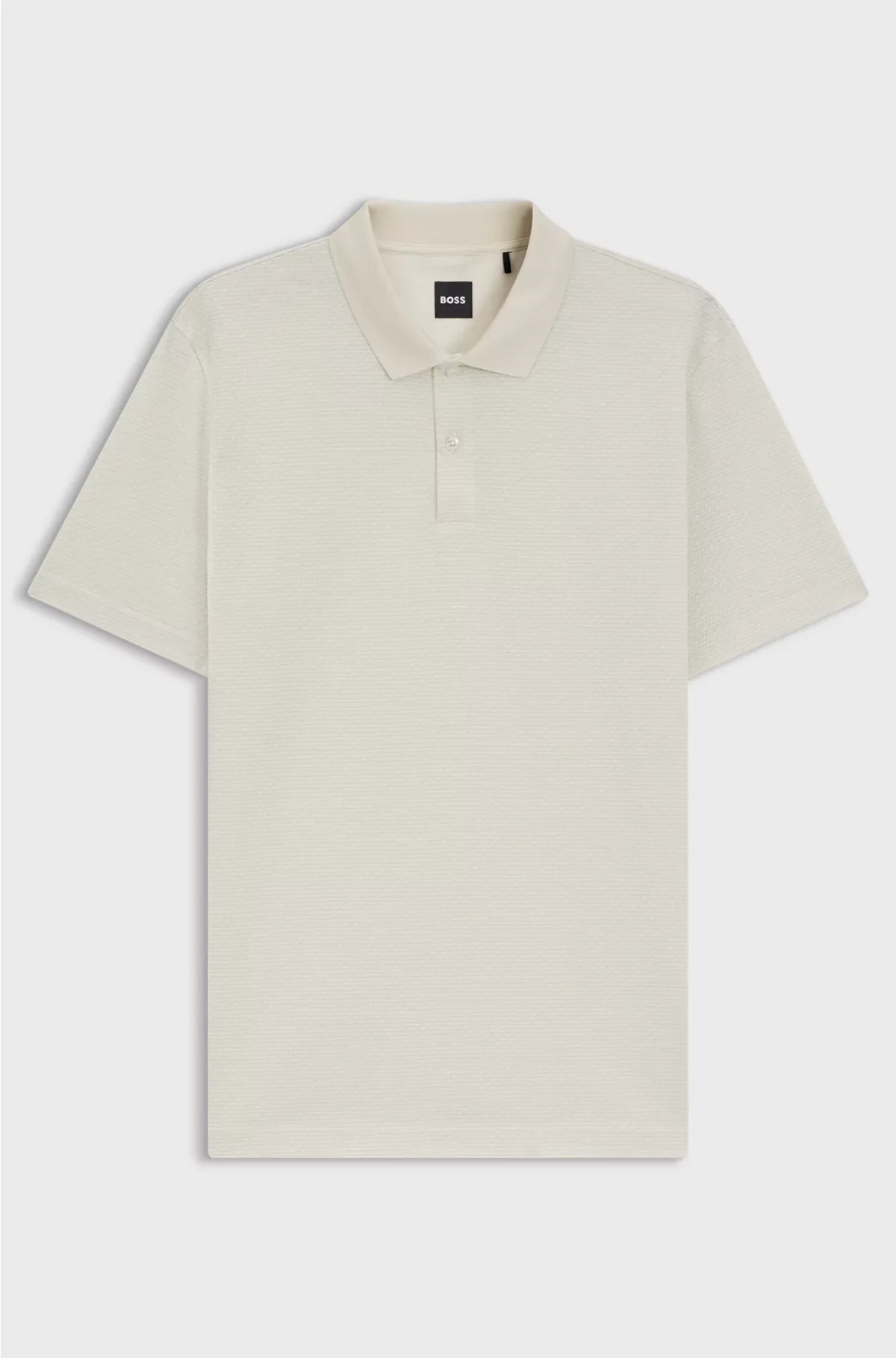 MERCERISED-COTTON POLO SHIRT WITH GEOMETRIC JACQUARD