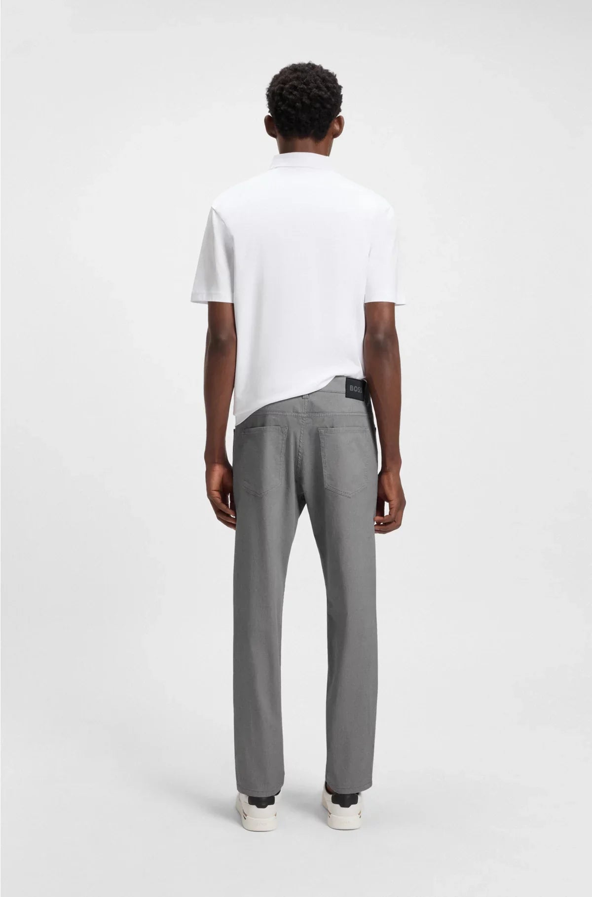 MAINE REGULAR-FIT TROUSERS INMICRO-PATTERNED STRETCH COTTON