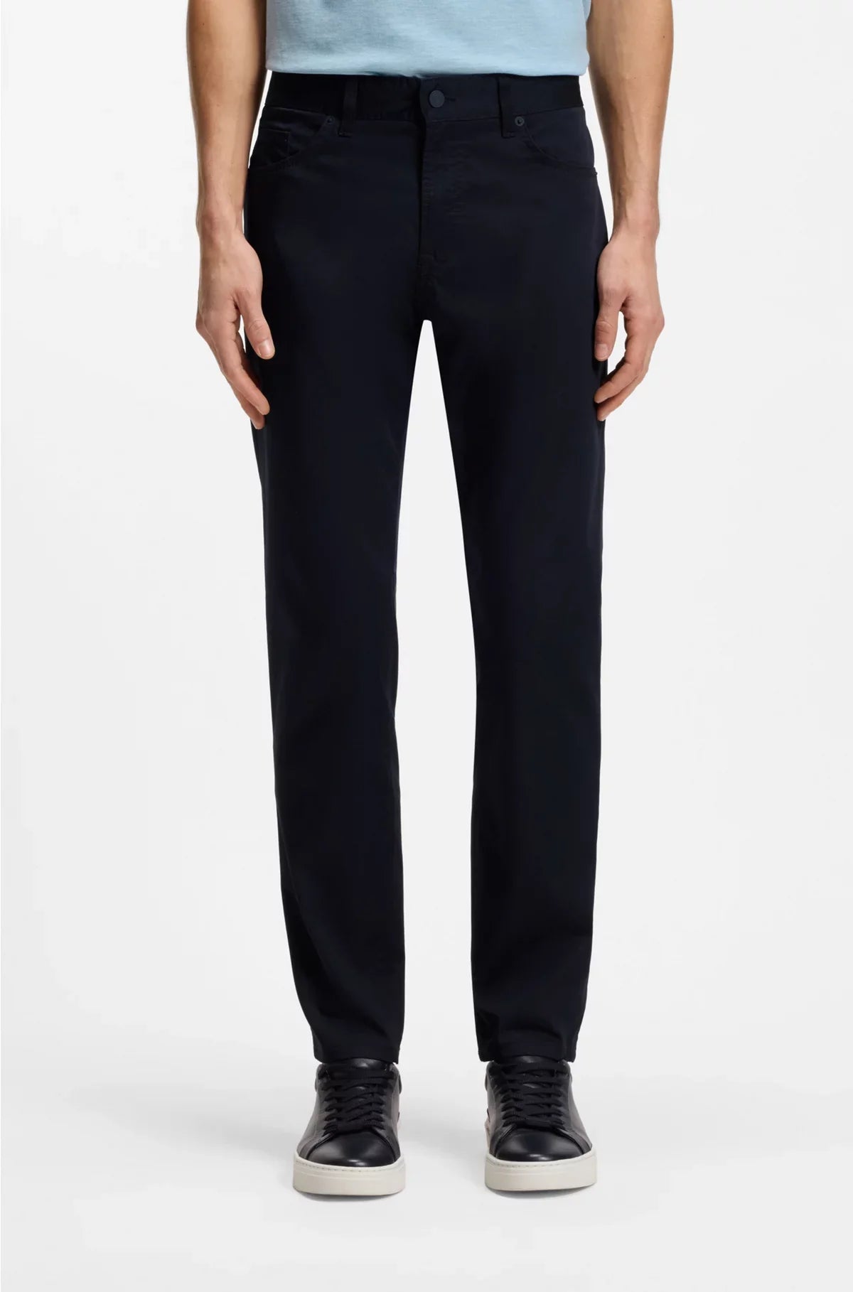 MAINE REGULAR-FIT TROUSERS IN COTTON-BLEND SATIN