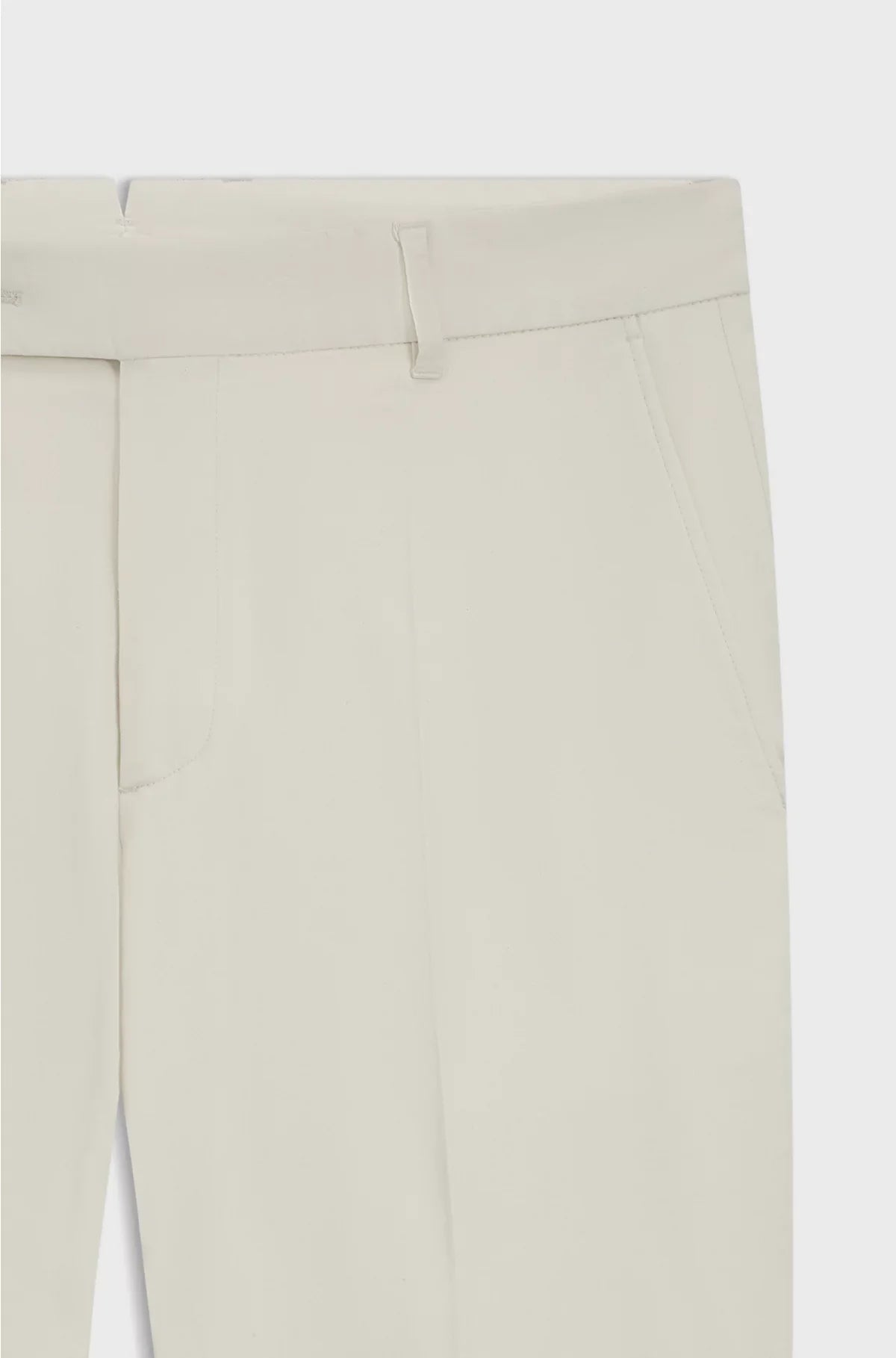 MACHINE-WASHABLE TAPERED-FIT TROUSERS IN STRETCH FABRIC