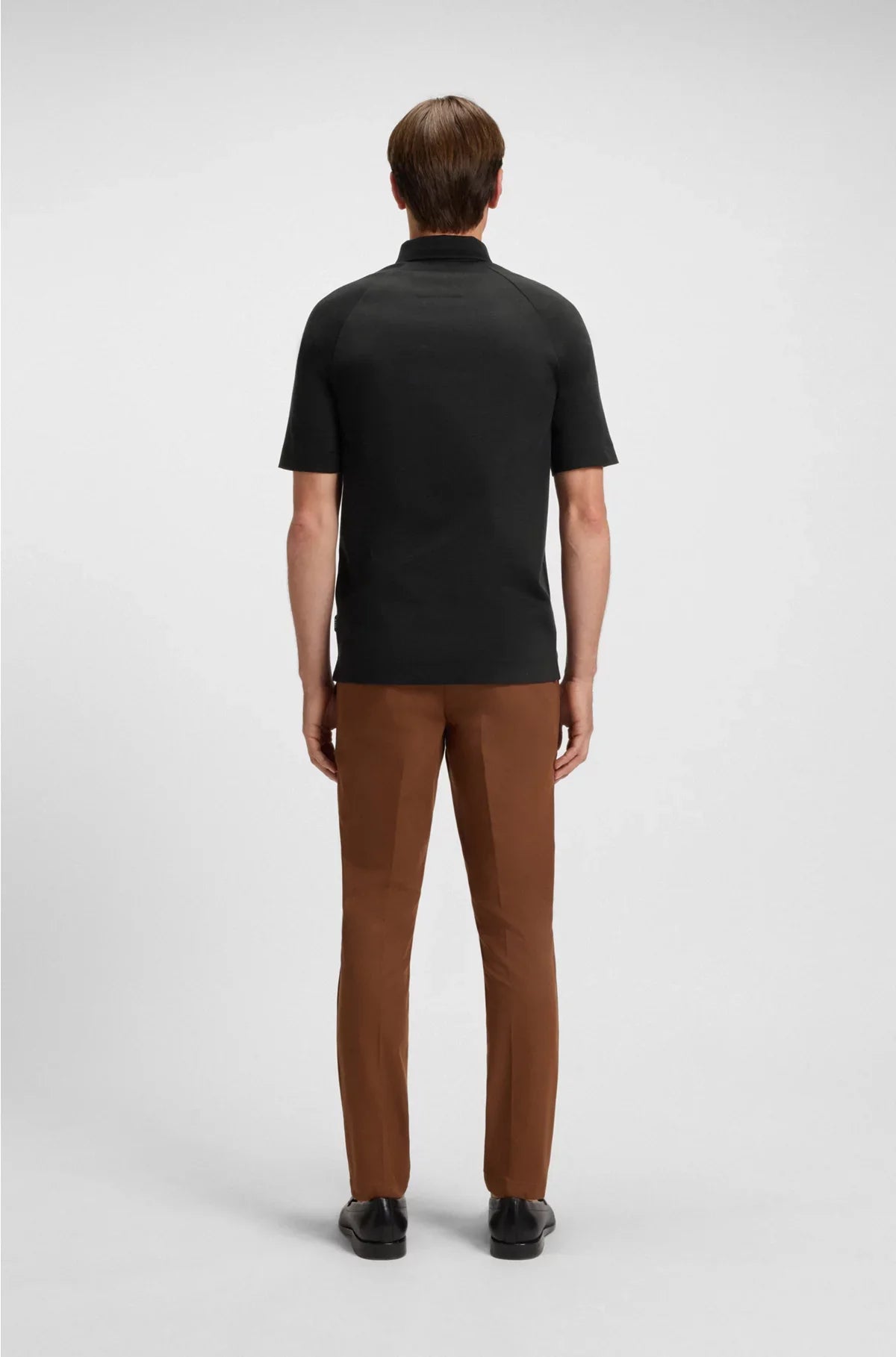 REGULAR-FIT POLO SHIRT WITH COVERED PLACKET