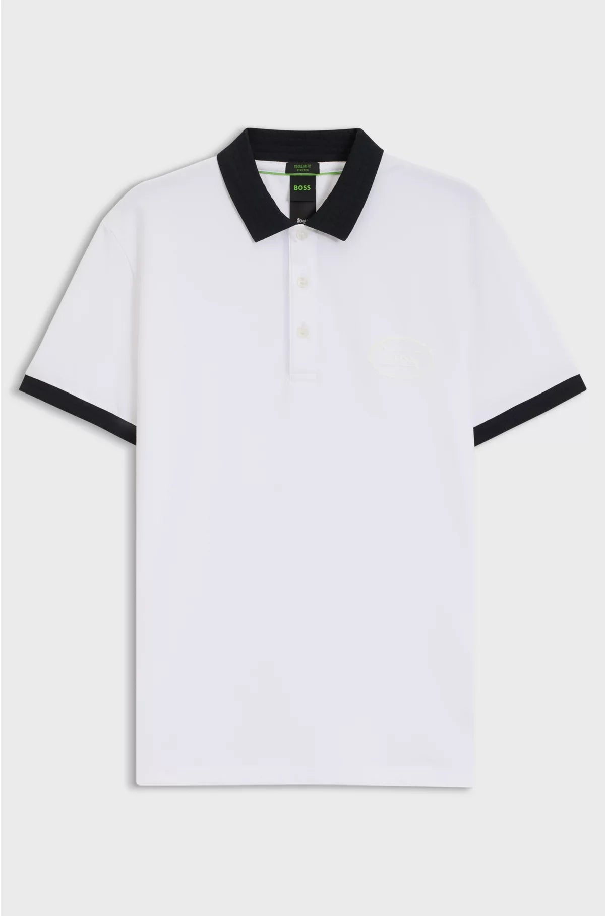 COTTON-BLEND POLO SHIRT IN MOISTURE-WICKING STRETCH PIQUE