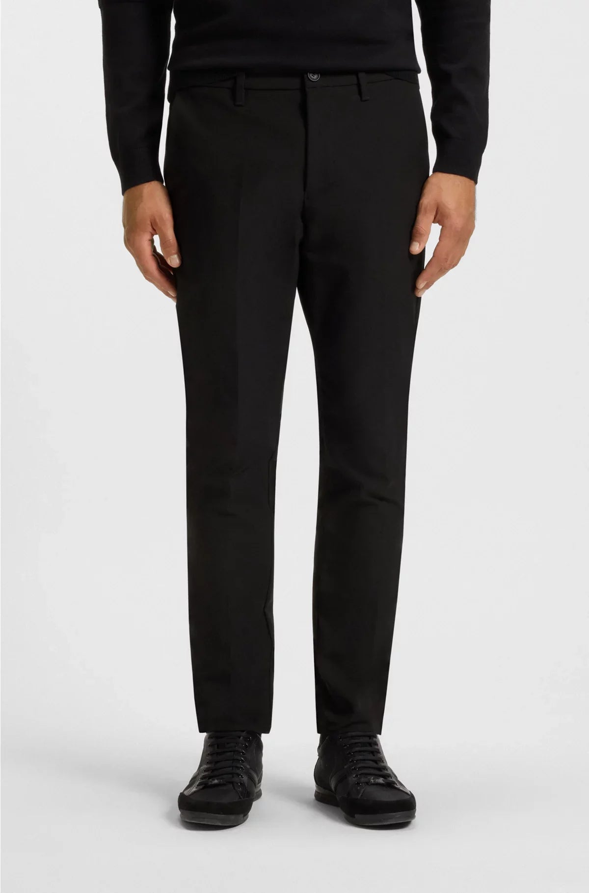 SLIM-FIT TROUSERS IN WATER-REPELLENT EASY-IRON FABRIC
