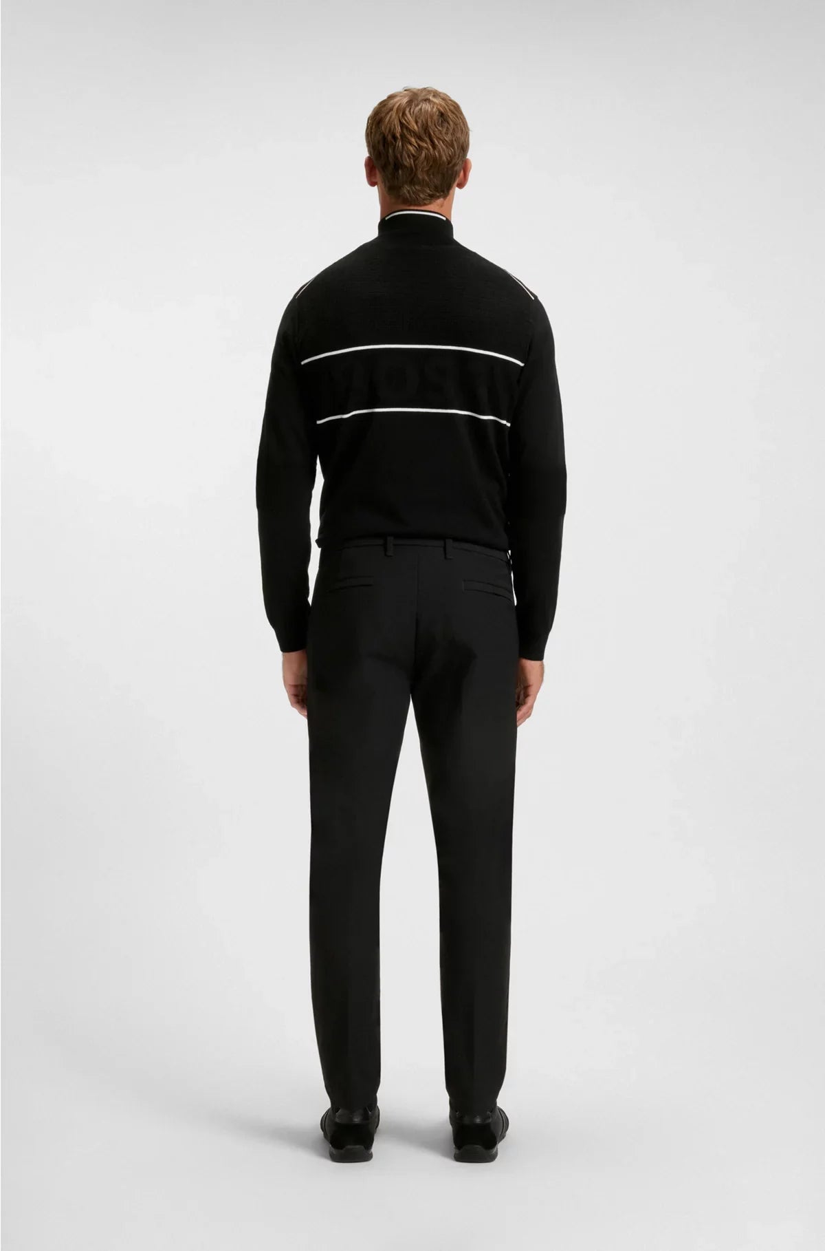 SLIM-FIT TROUSERS IN WATER-REPELLENT EASY-IRON FABRIC