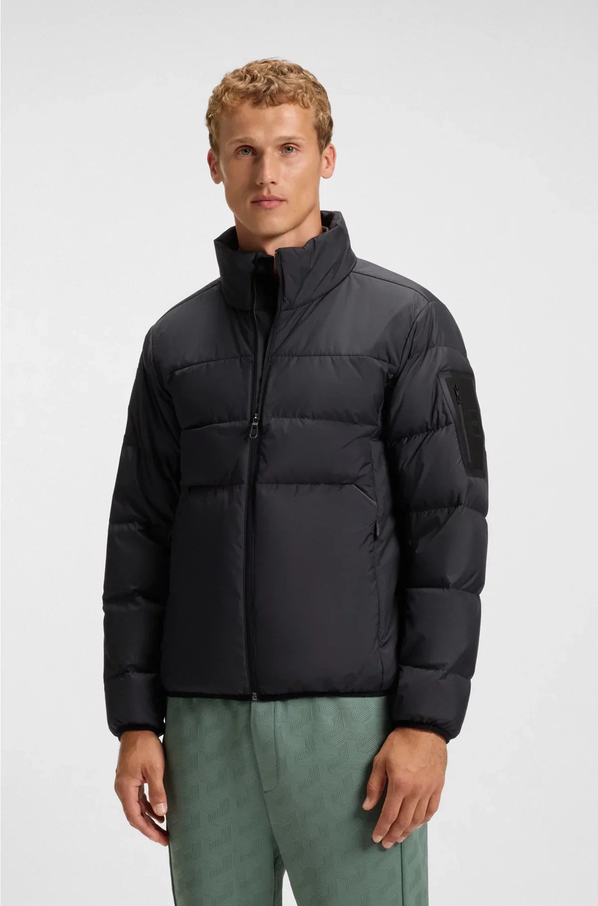 WATER-REPELLENT DOWN JACKET WITH SLEEVE POCKET