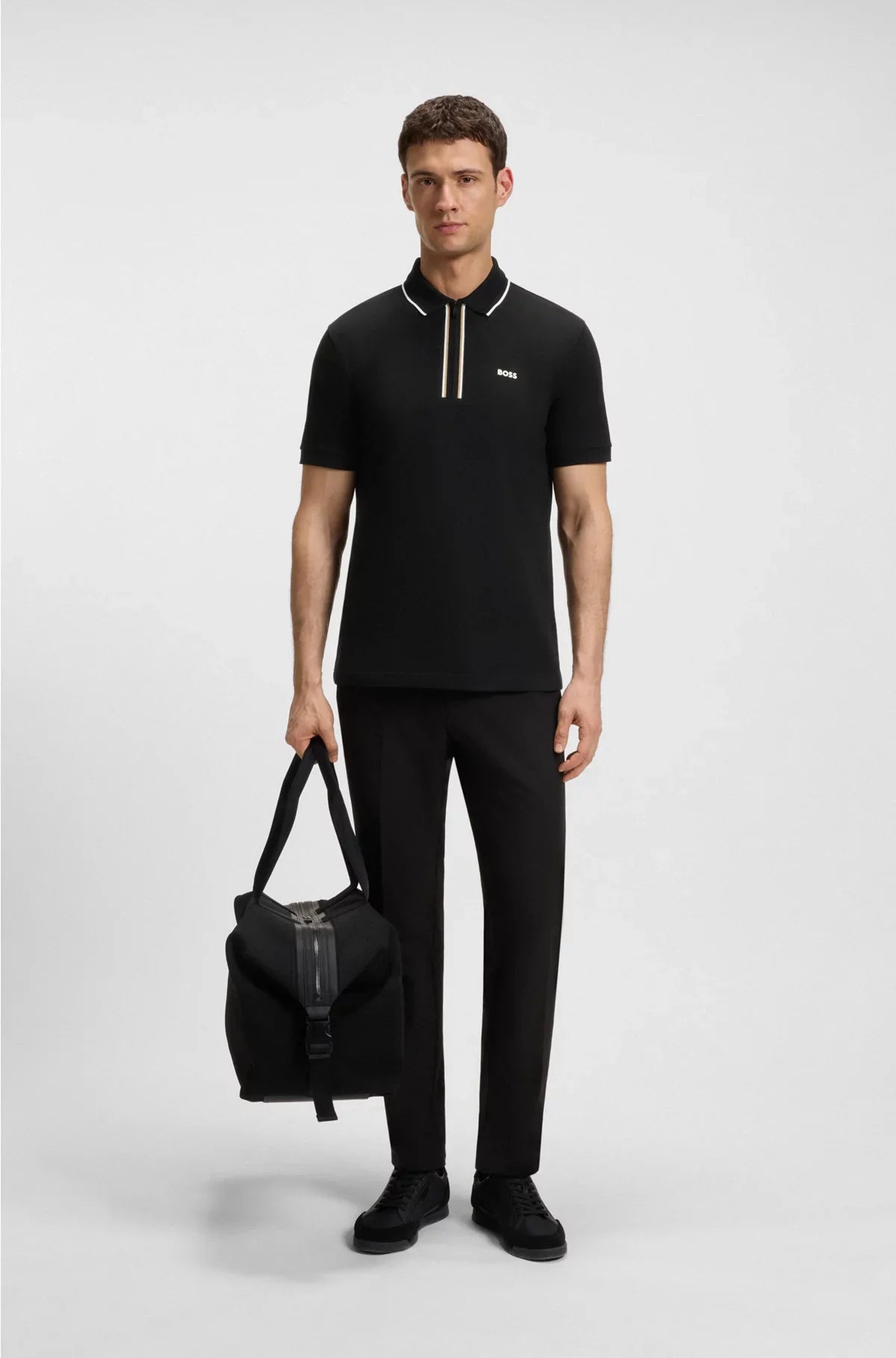 SLIM-FIT POLO SHIRT IN QUICK-DRY STRETCH COTTON