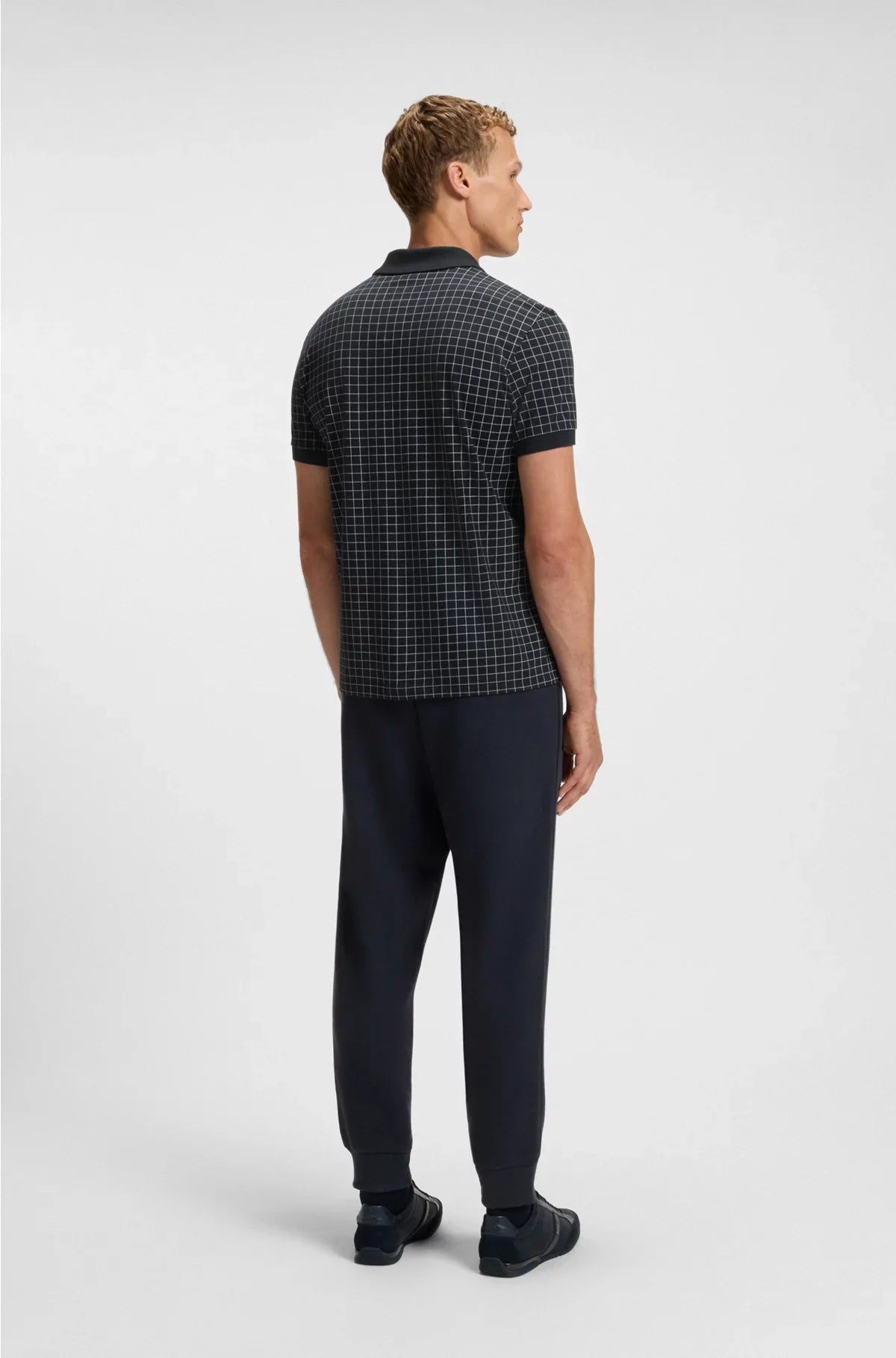 REGULAR-FIT POLO SHIRT IN LIGHTWEIGHT CHECKED PIMA COTTON