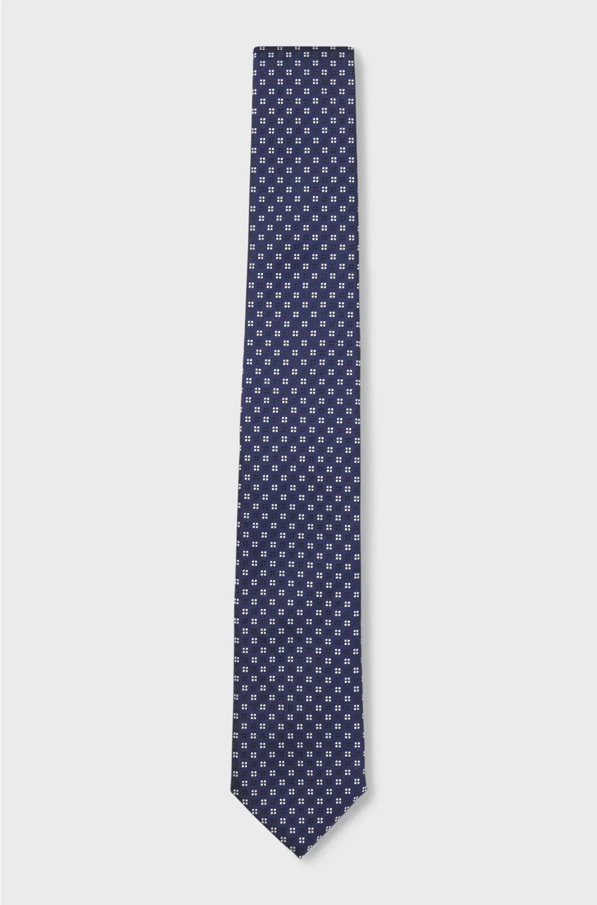 CRAVATTA IN MISTO SETA CON MOTIVO JACQUARD