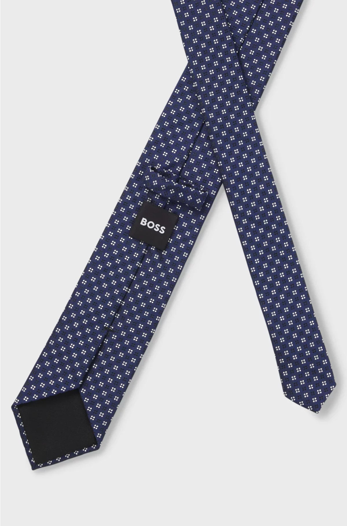 CRAVATTA IN MISTO SETA CON MOTIVO JACQUARD