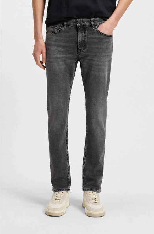 DELAWARE SLIM-FIT JEANS IN GREY COMFORT-STRETCH DENIM