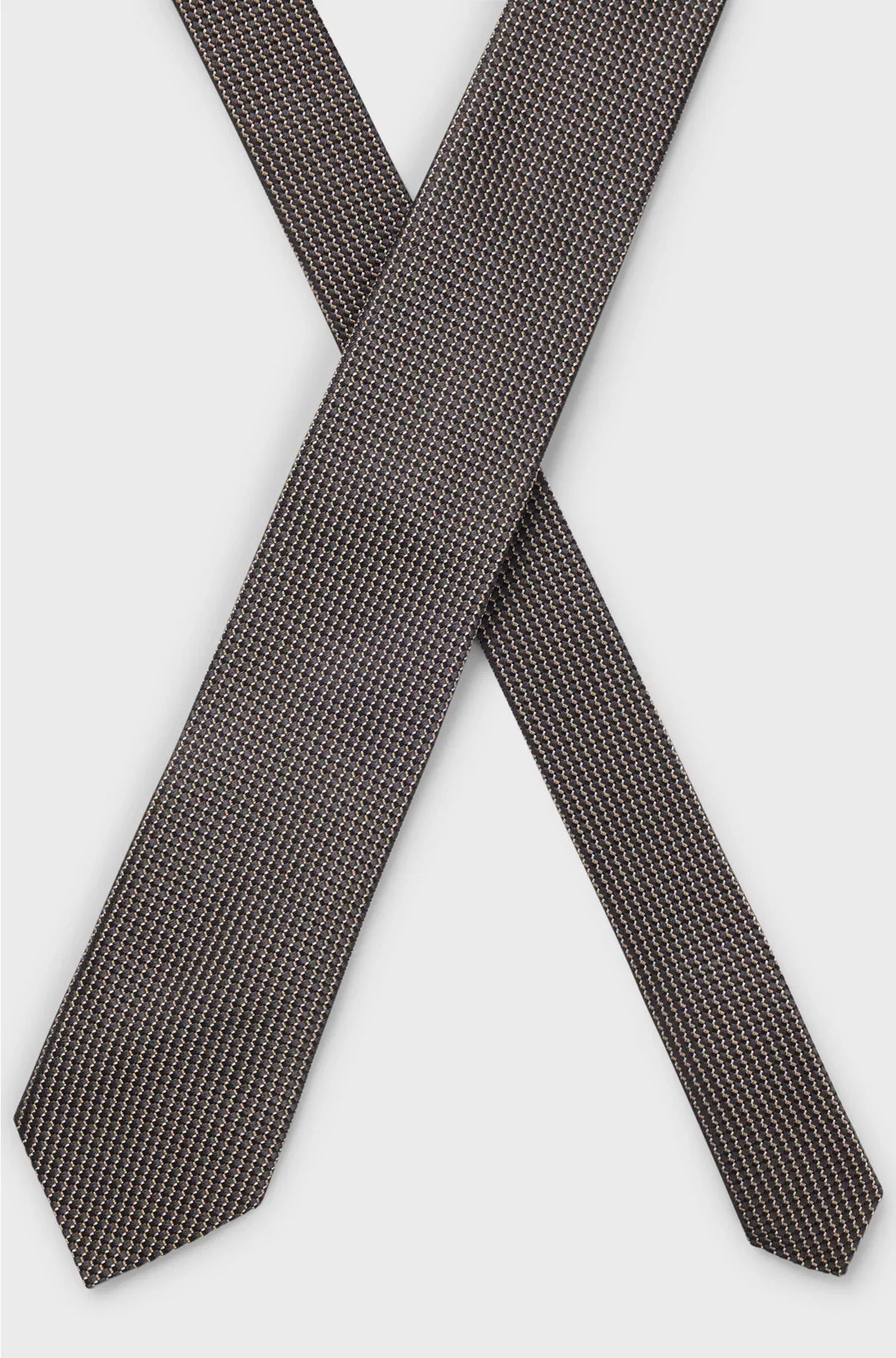 SILK TIE WITH MICRO PATTERN