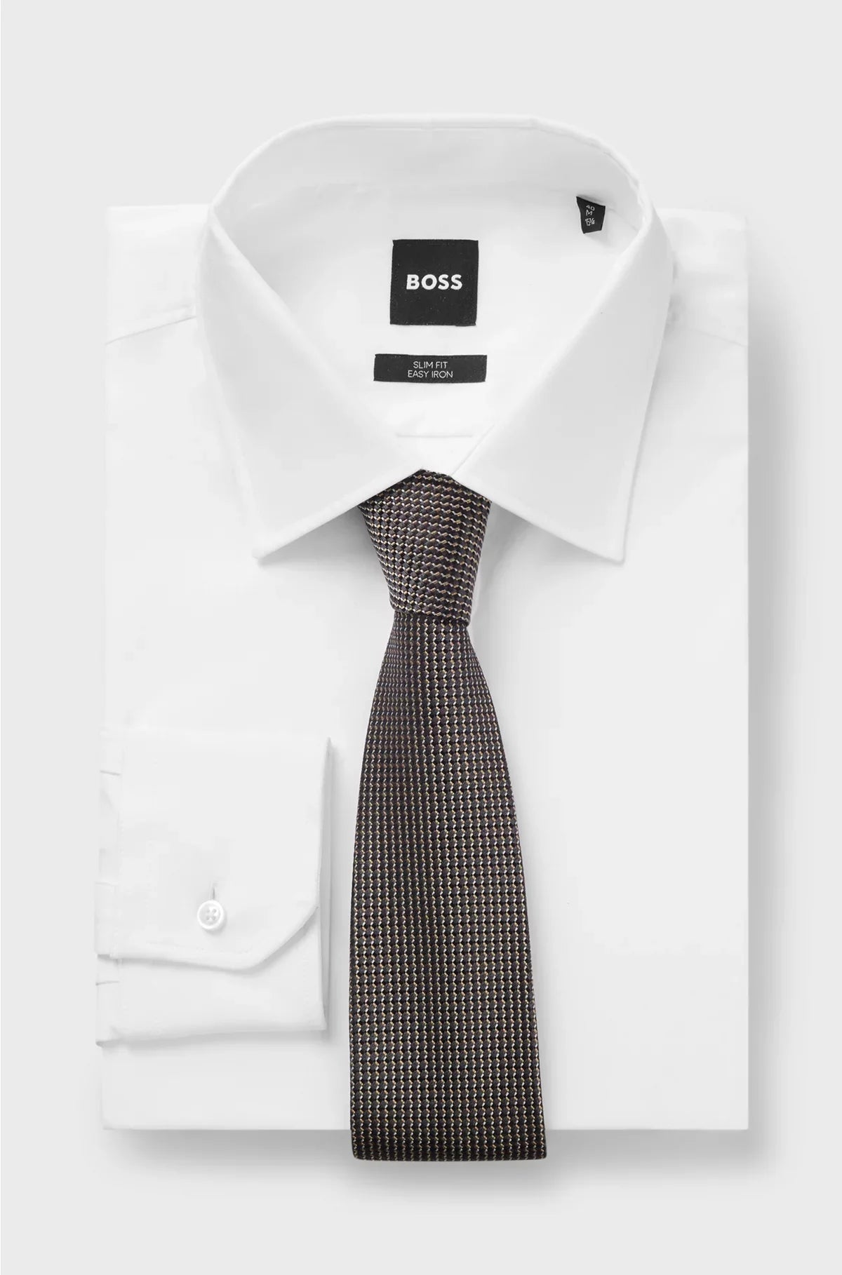 SILK TIE WITH MICRO PATTERN