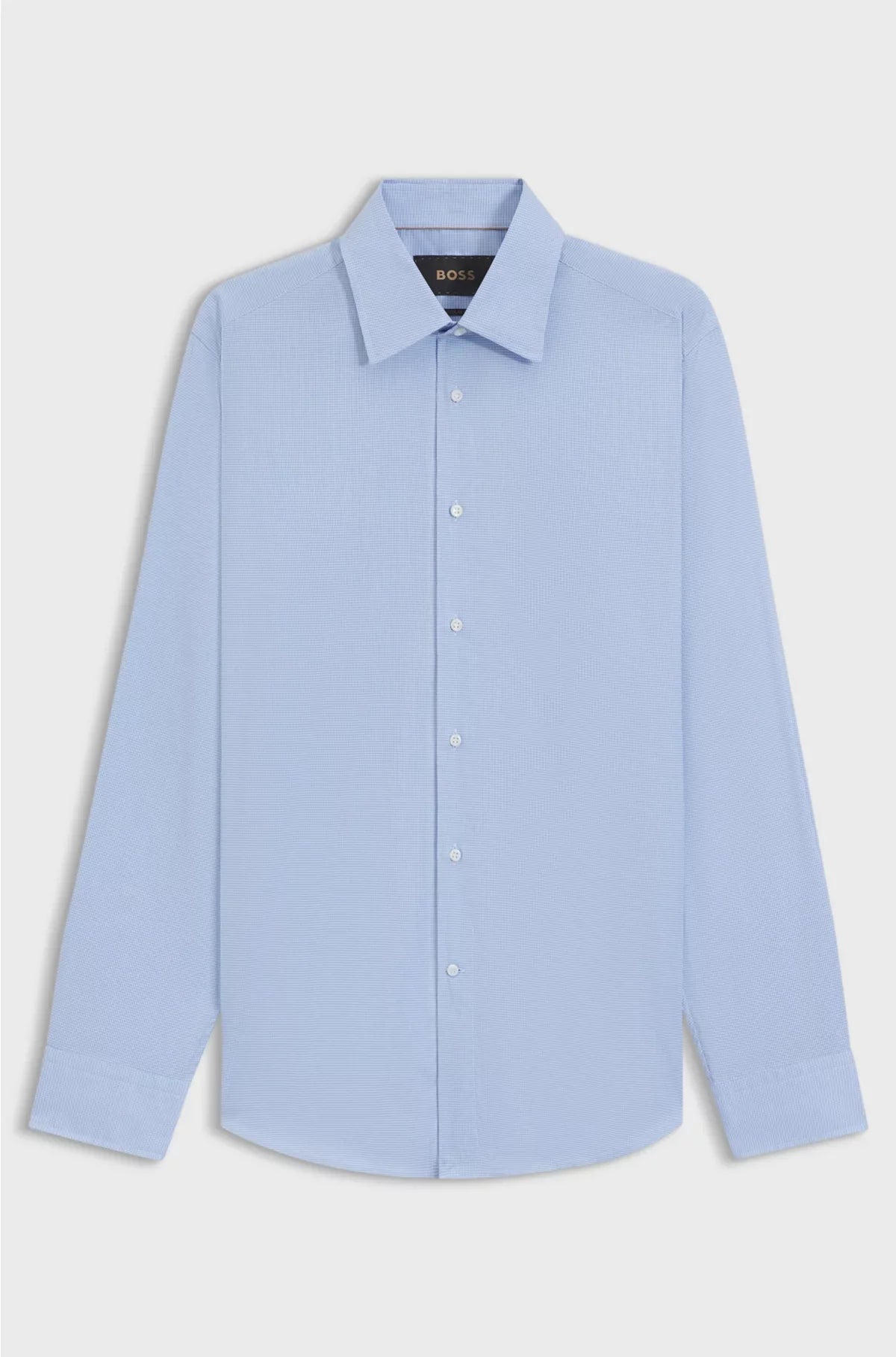 REGULAR-FIT SHIRT IN AN ITALIAN-MADE COTTON BLEND