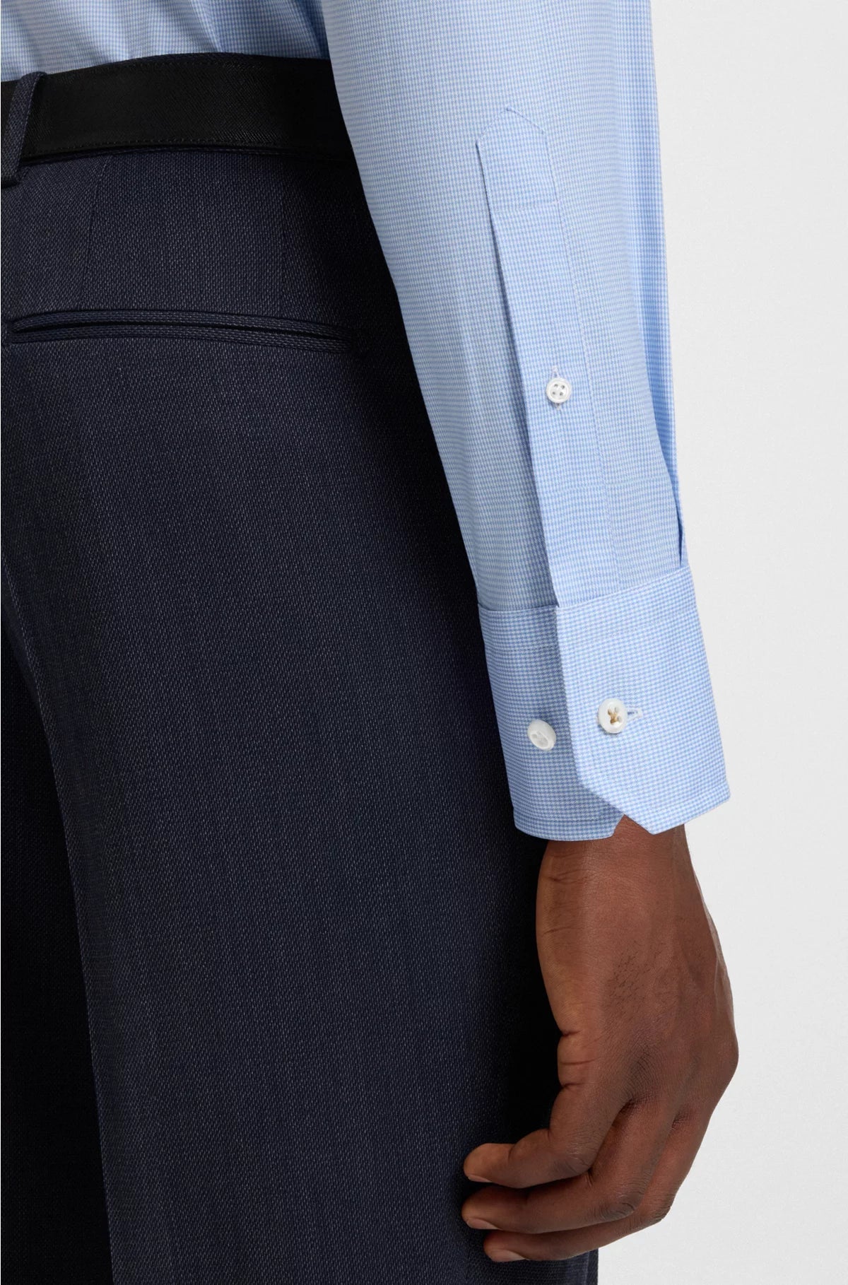 REGULAR-FIT SHIRT IN AN ITALIAN-MADE COTTON BLEND