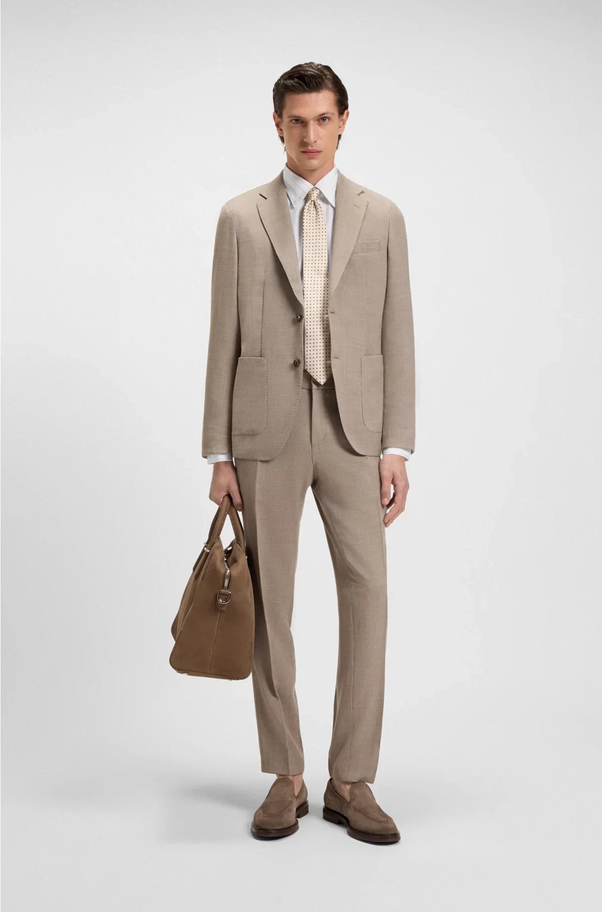 SLIM-FIT SHIRT IN ITALIAN-MADE STRIPED COTTON
