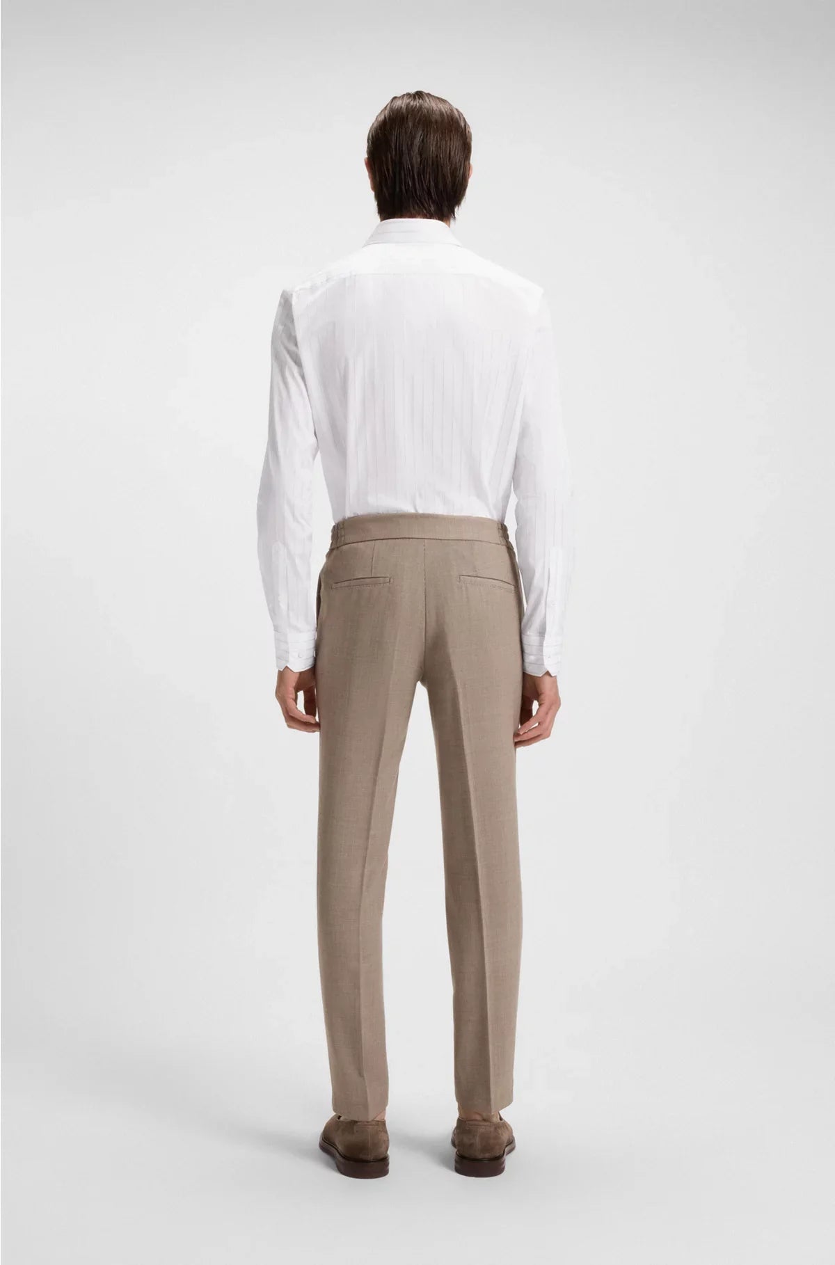 SLIM-FIT SHIRT IN ITALIAN-MADE STRIPED COTTON