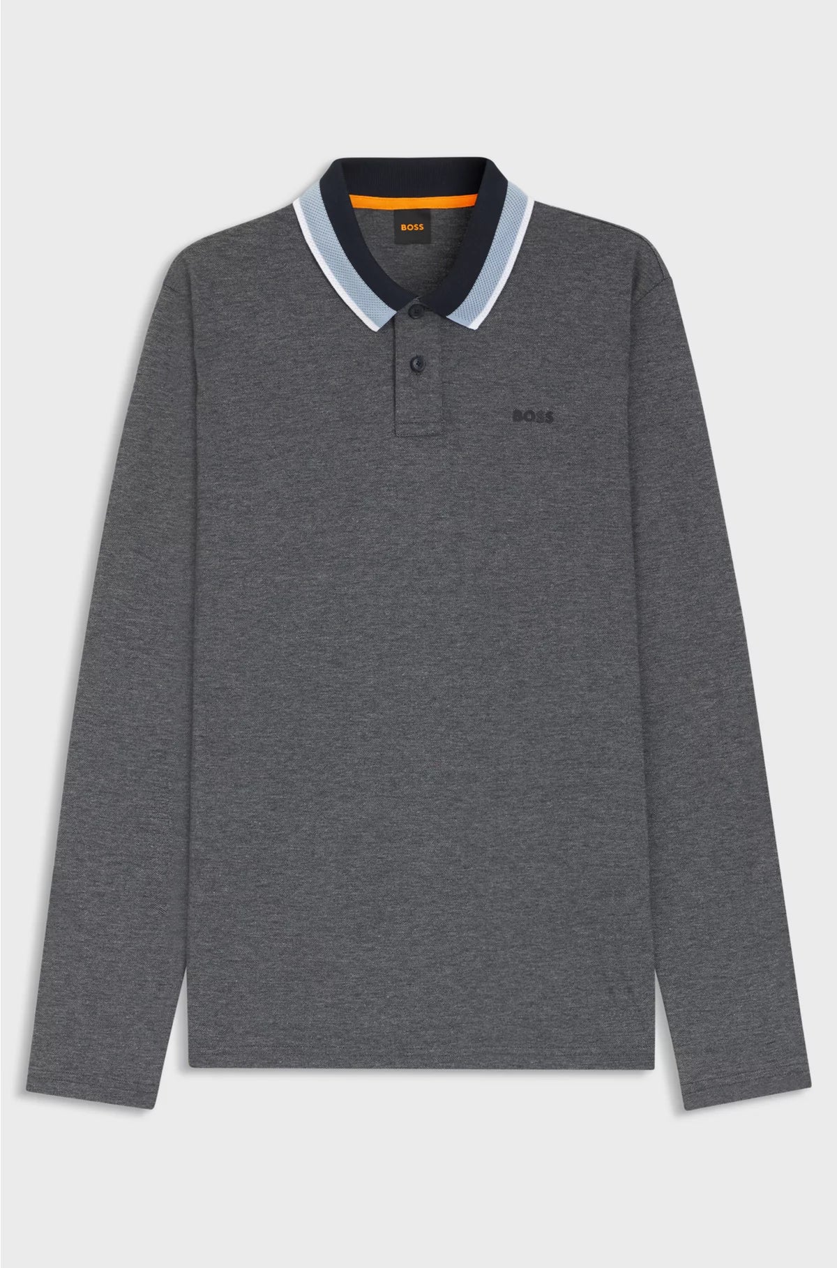 POLO SHIRT IN COTTON PIQUE WITH STRIPED COLLAR