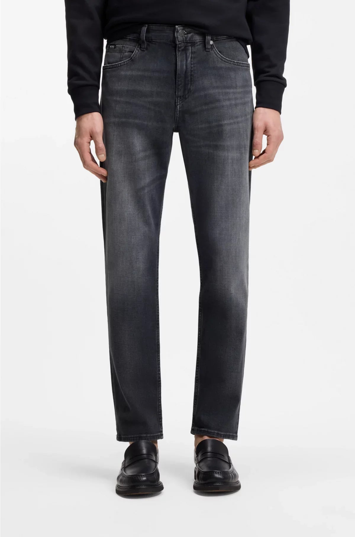 MAINE REGULAR-FIT JEANS IN GREY ITALIAN DENIM