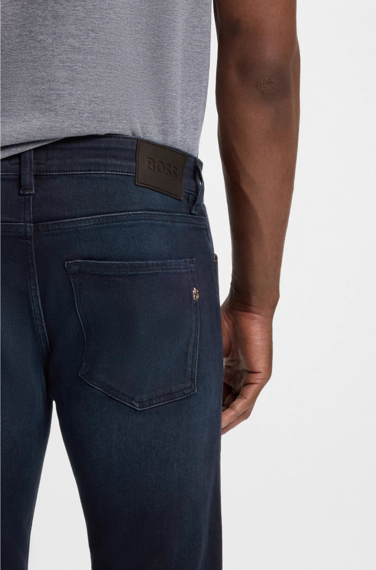 DELAWARE SLIM-FIT JEANS IN BLUE STRETCH DENIM