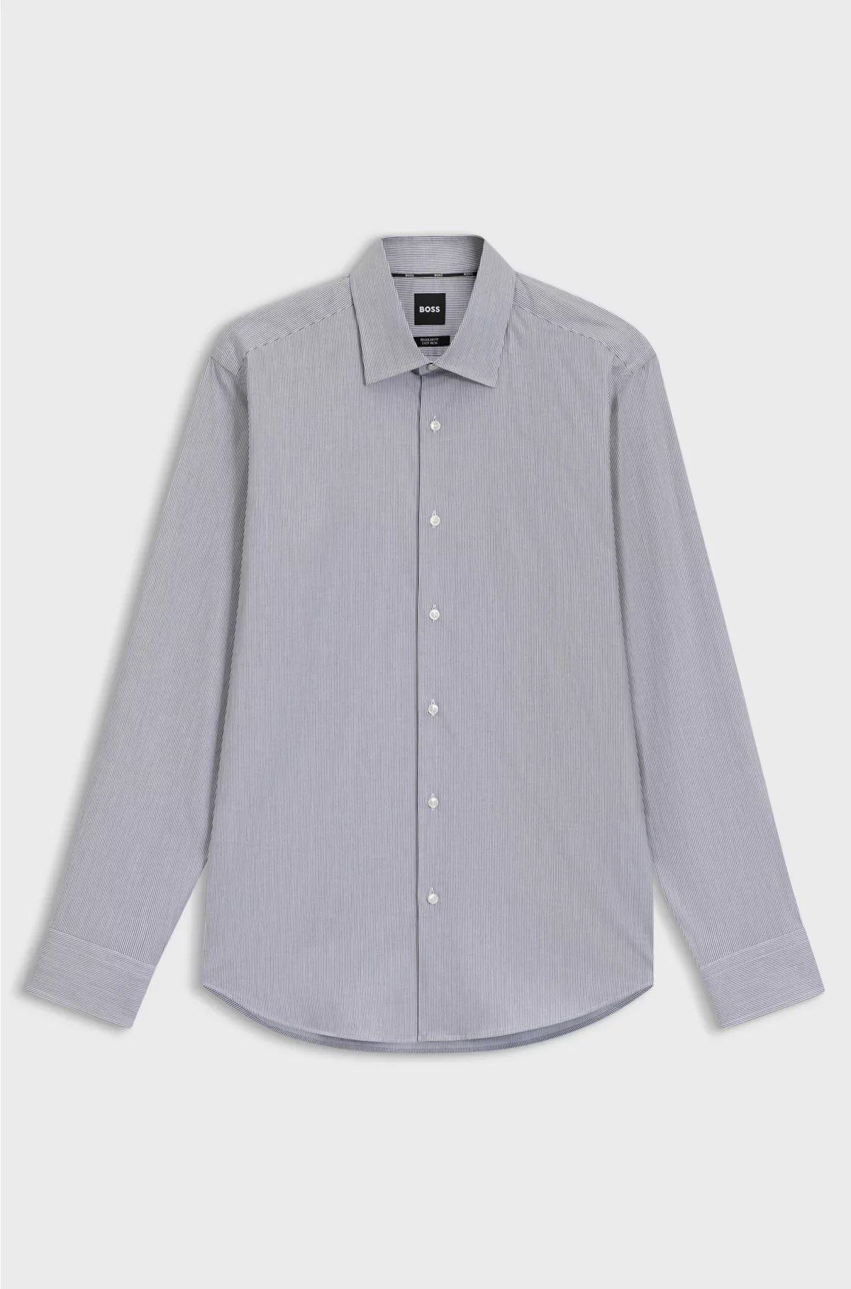 REGULAR-FIT SHIRT IN EASY-IRON STRETCH-COTTON TWILL