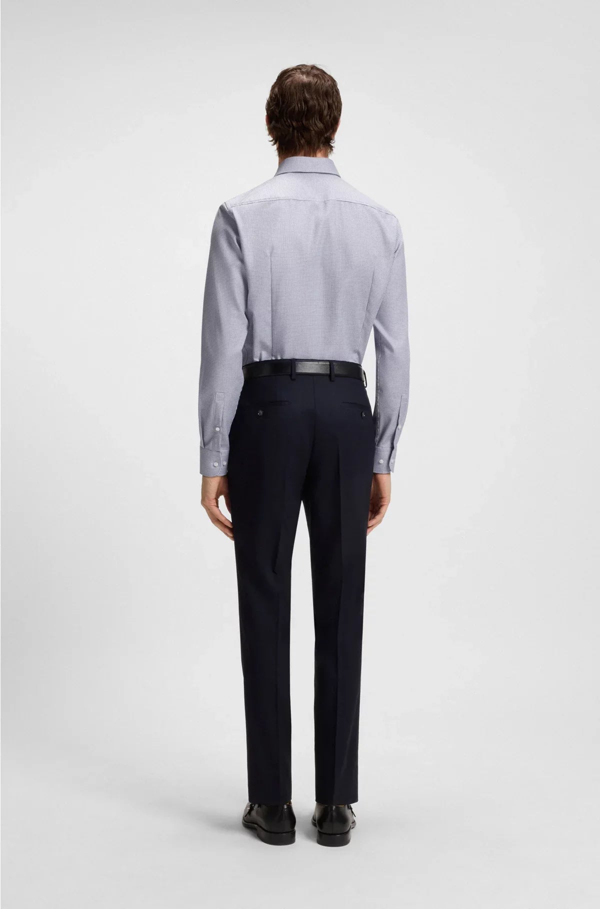 SLIM-FIT SHIRT IN STRUCTURED COTTON