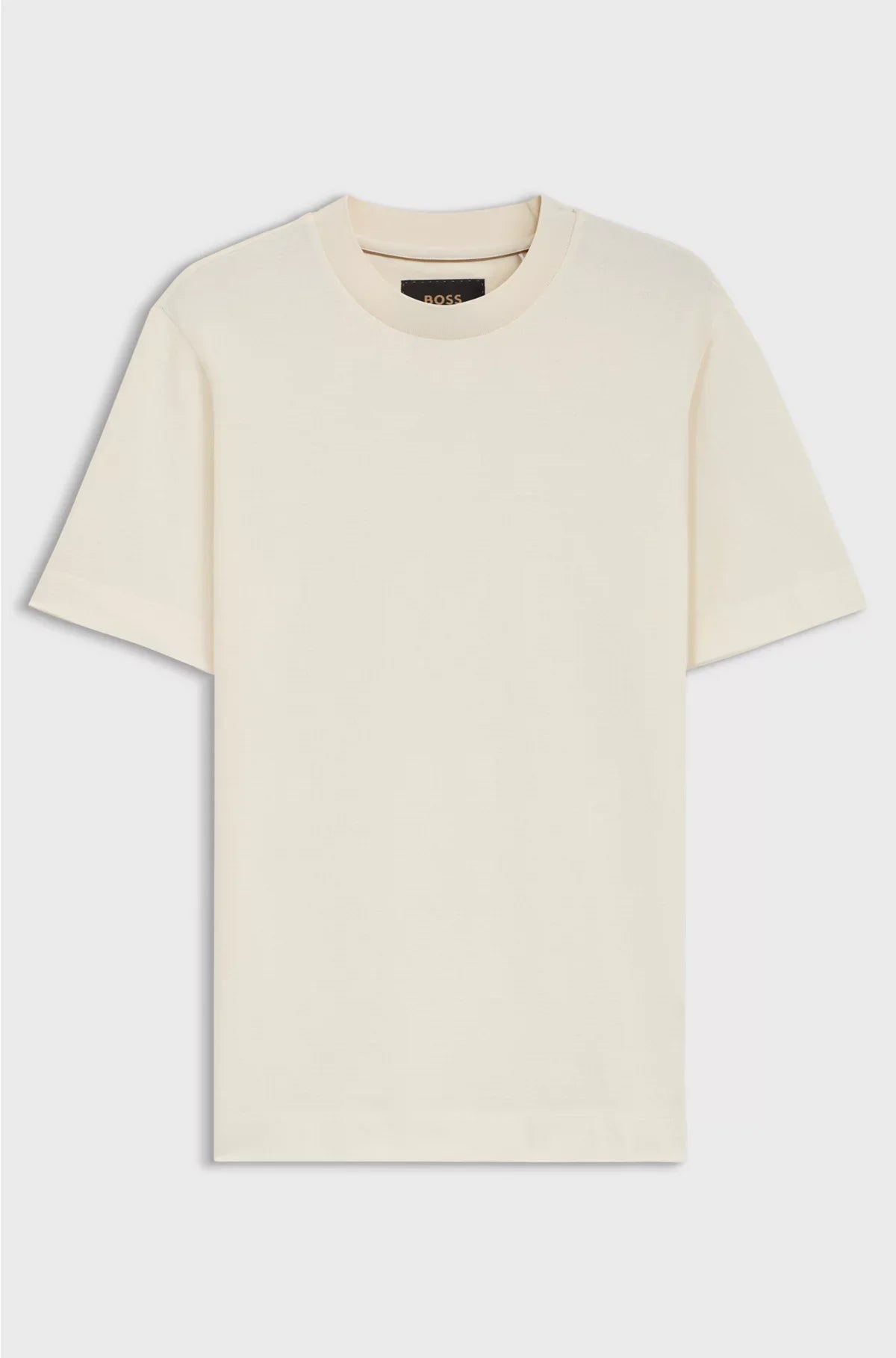 COTTON-SILK T-SHIRT WITH PRINCE OF WALES CHECK