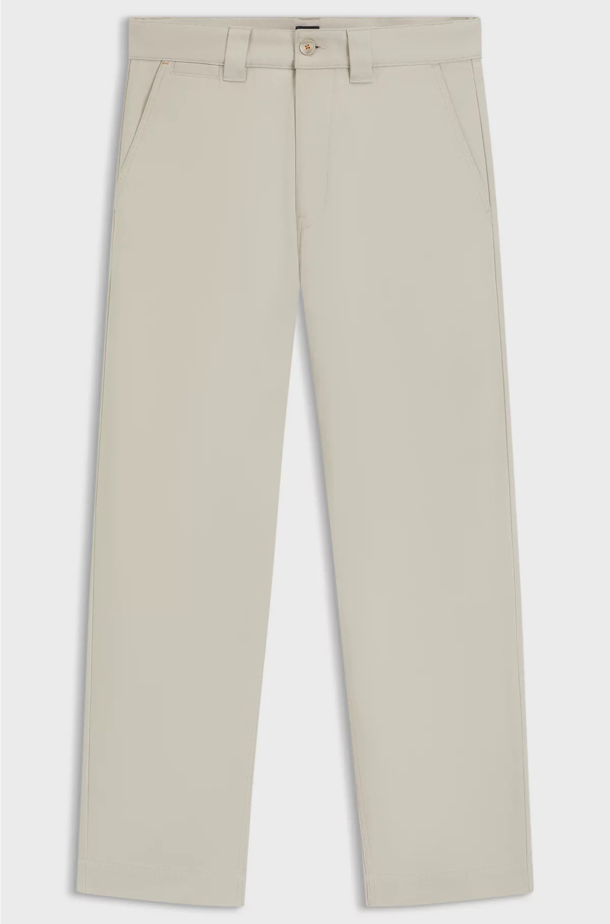 STRAIGHT-FIT TROUSERS IN COTTON-BLEND TWILL